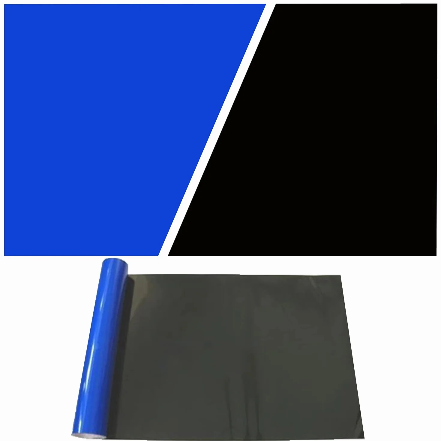 ELEBOX Tło akwarium niebieski czarny akwarium tło obraz statyczne przyleganie tło do akwarium tapeta 50 cm x 122 cm