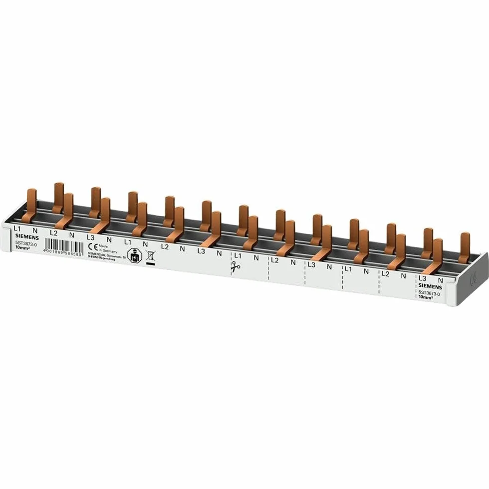 Siemens 5ST36730 kompaktowy 10mm2 3P+N 400V o stałej długości 12TE, odpowiedni dla urządzeń kompaktowych 5SV1, 5SV6 i 5SL60, w tym zaślepki