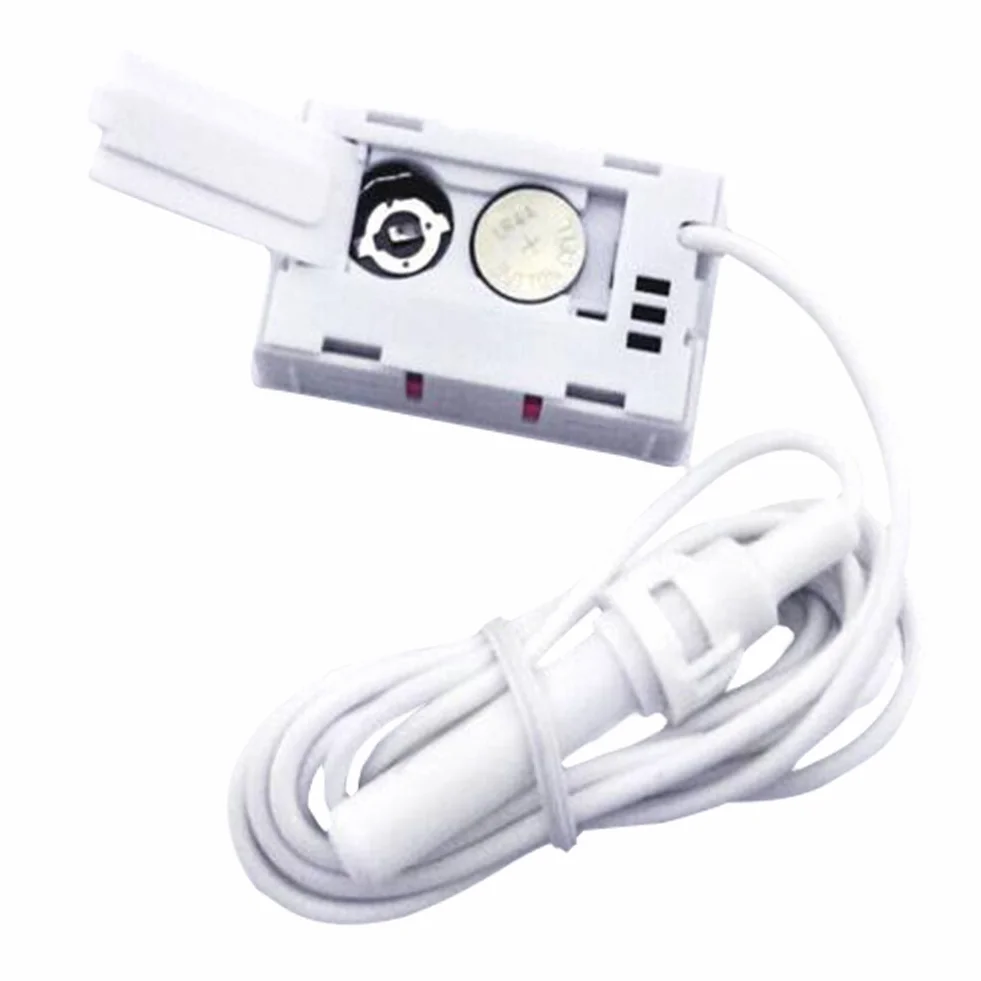 DollaTek 2-w-1 cyfrowy LCD zintegrowany termometr higrometr z zewn?trznym do inkubatora gadów akwarium drób - bia?y