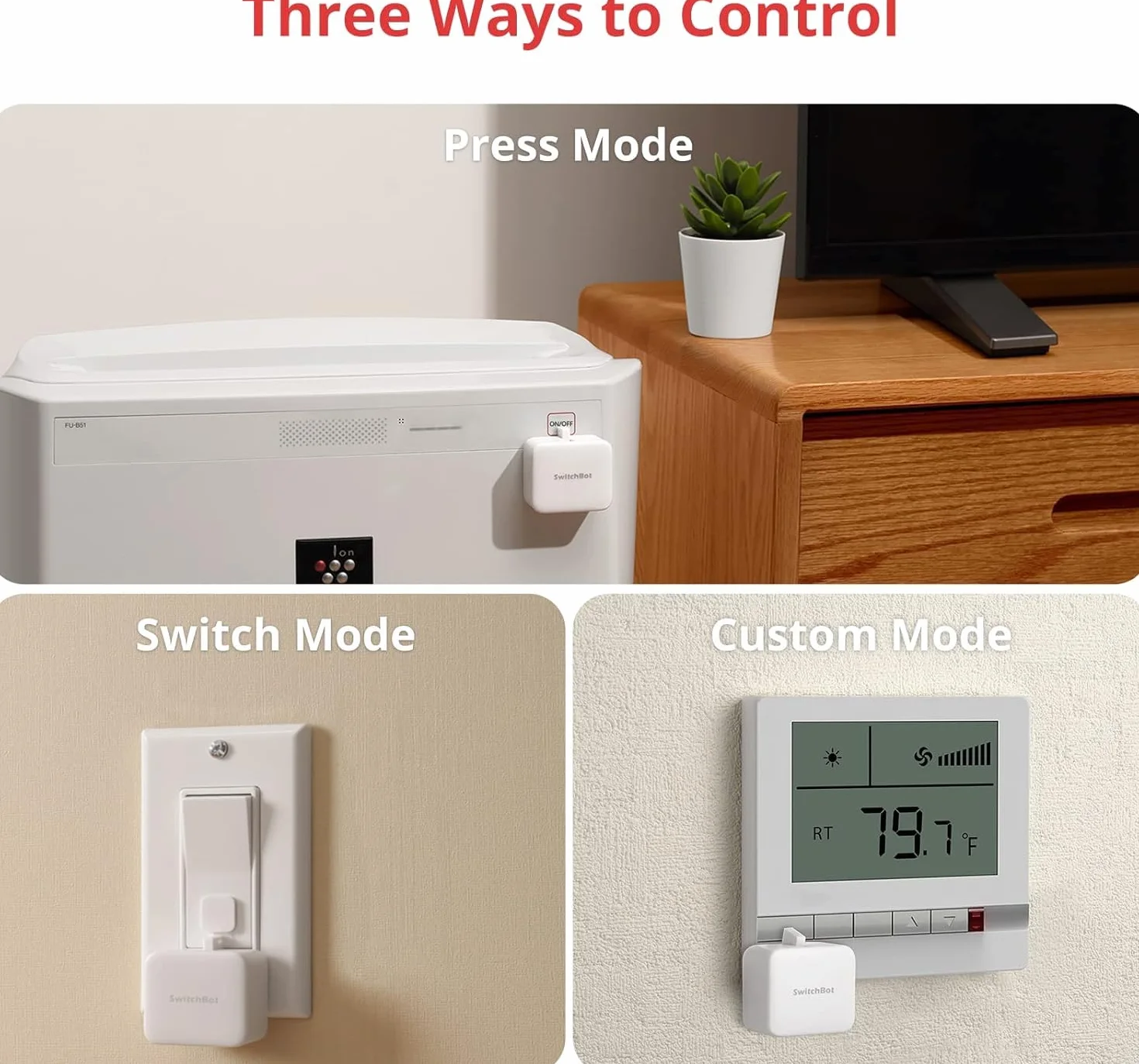 Switchbot S1 Przełącznik Biały 4,25 x 3,65 x 2,4 cm 39 g