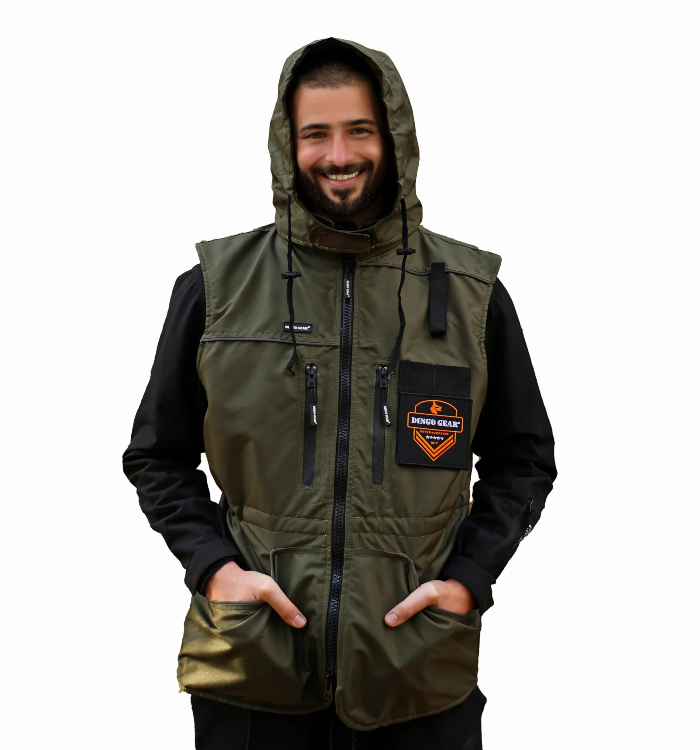 DINGO GEAR kamizelka treningowa na cały sezon z kapturem