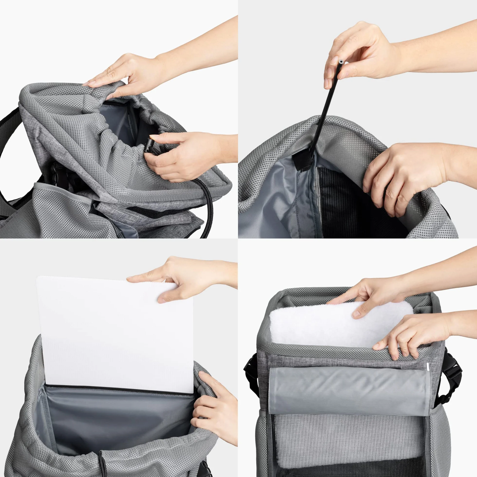 Navaris Plecak dla psów i kotów – 31 x 27 x 27 cm, torba transportowa, nośność do 11,5 kg