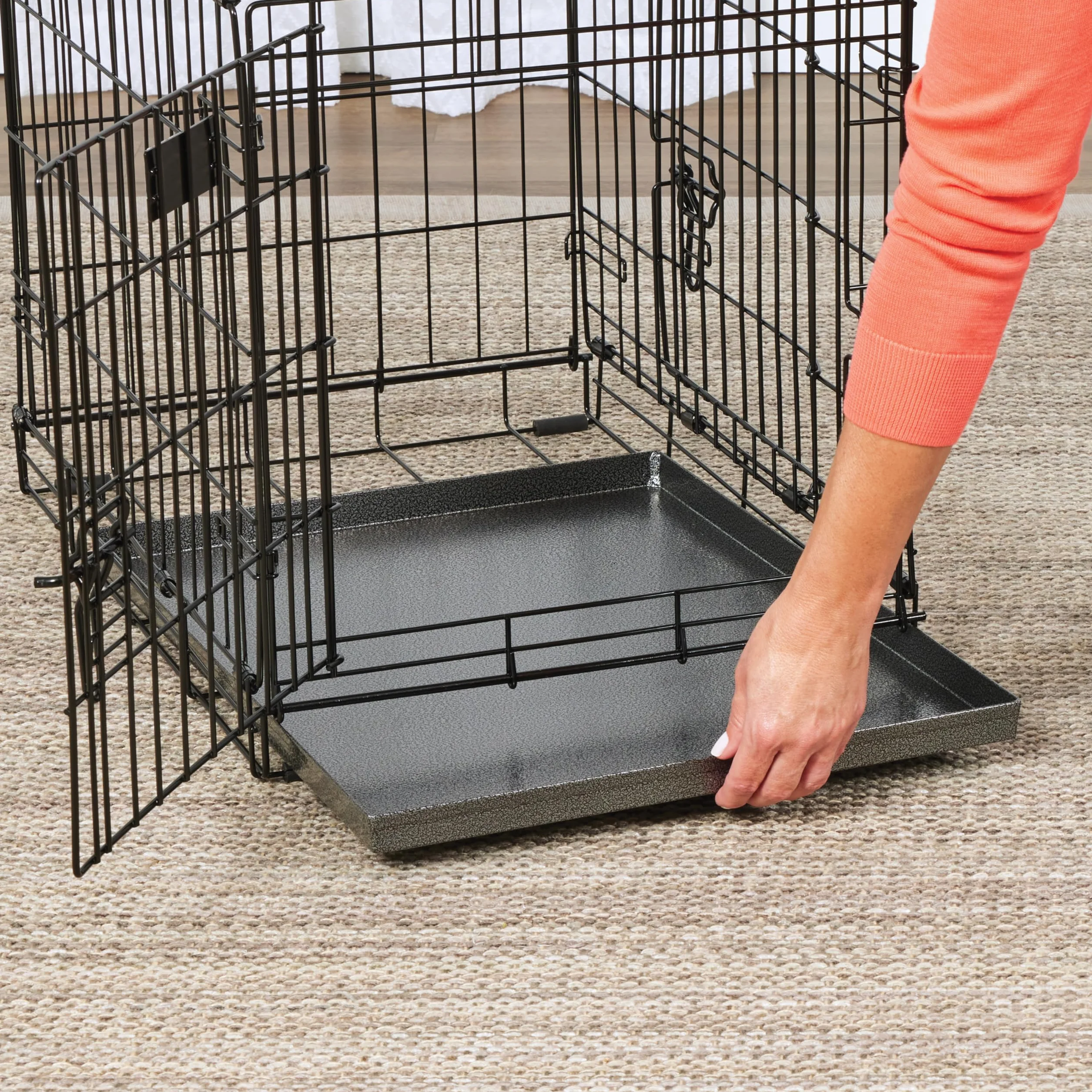 MidWest Homes For Pets Metalowa patelnia zastępcza do skrzyni dla psów; 61 cm