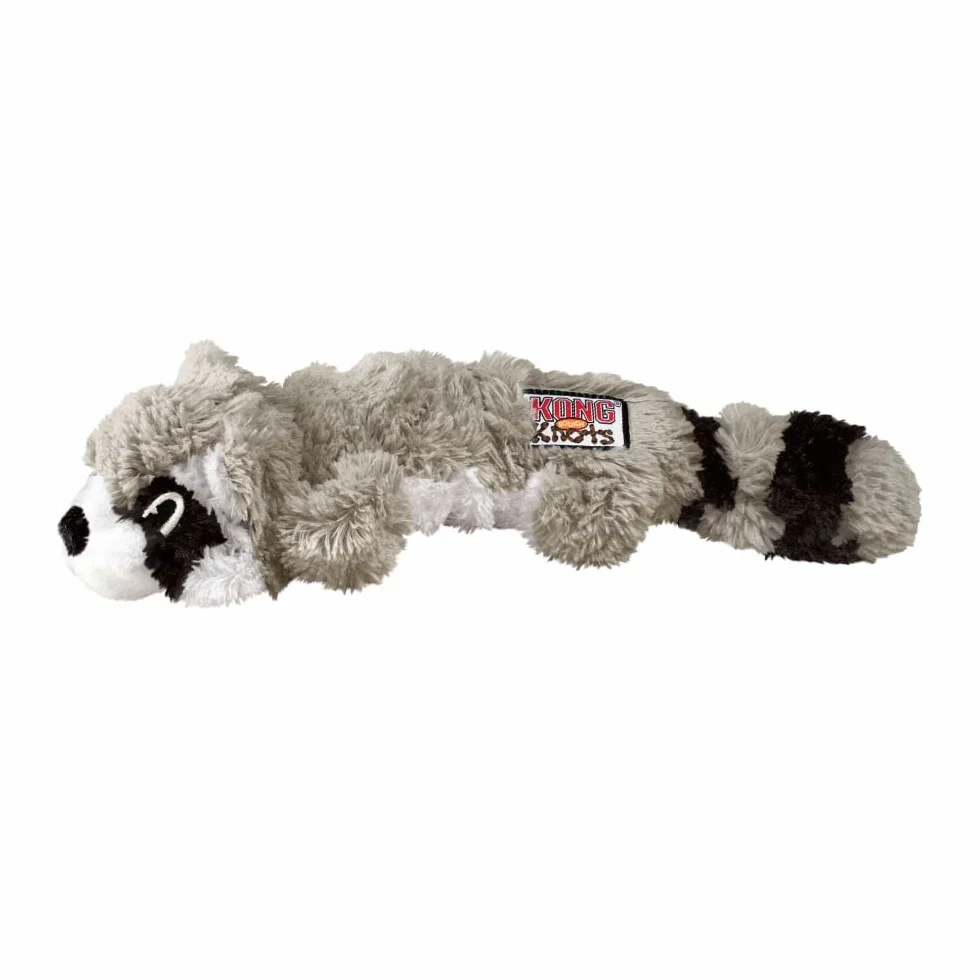 KONG Scrunch Knots Raccoon wiązana lina dla małych/średnich psów