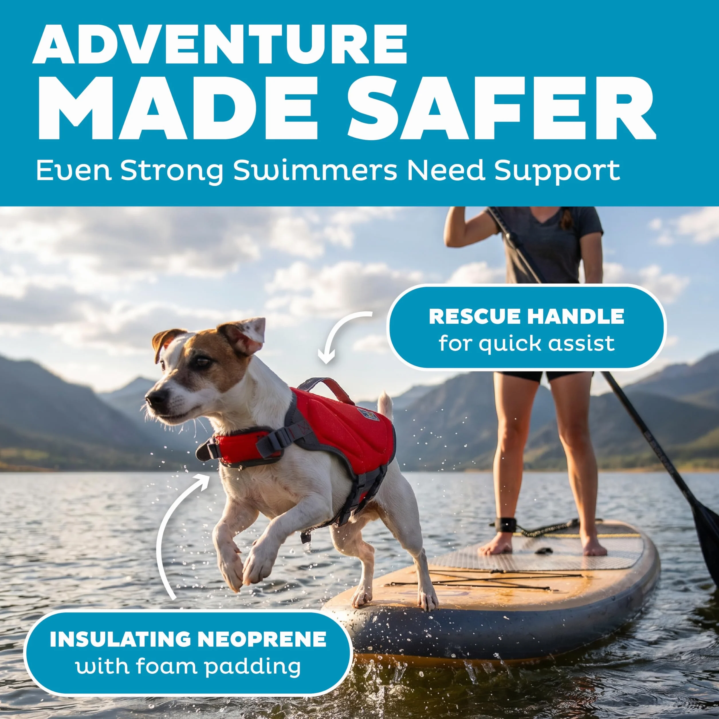 Outward Hound Dawson Swim Red Dog kamizelka ratunkowa, S