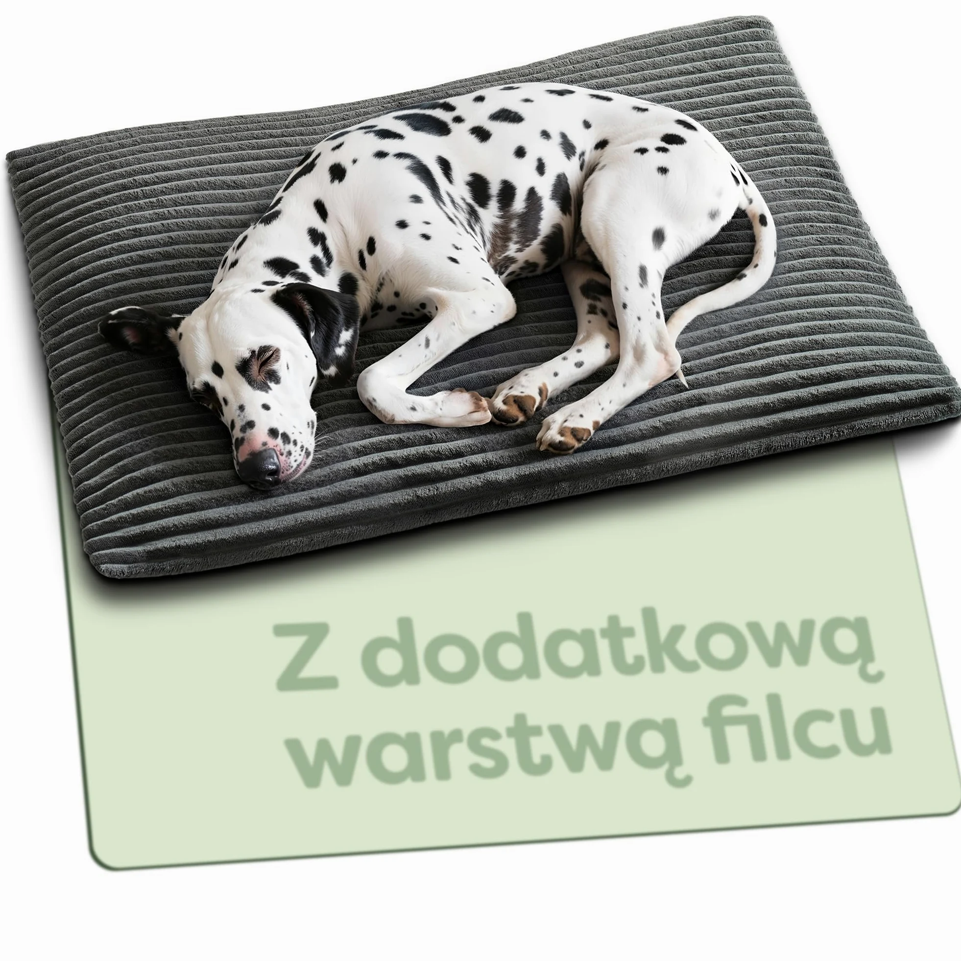 Knupis Samonagrzewający Koc Dla Psów 90x60 cm Mata Antypoślizgowa Zdejmowany Pokrowiec Szary