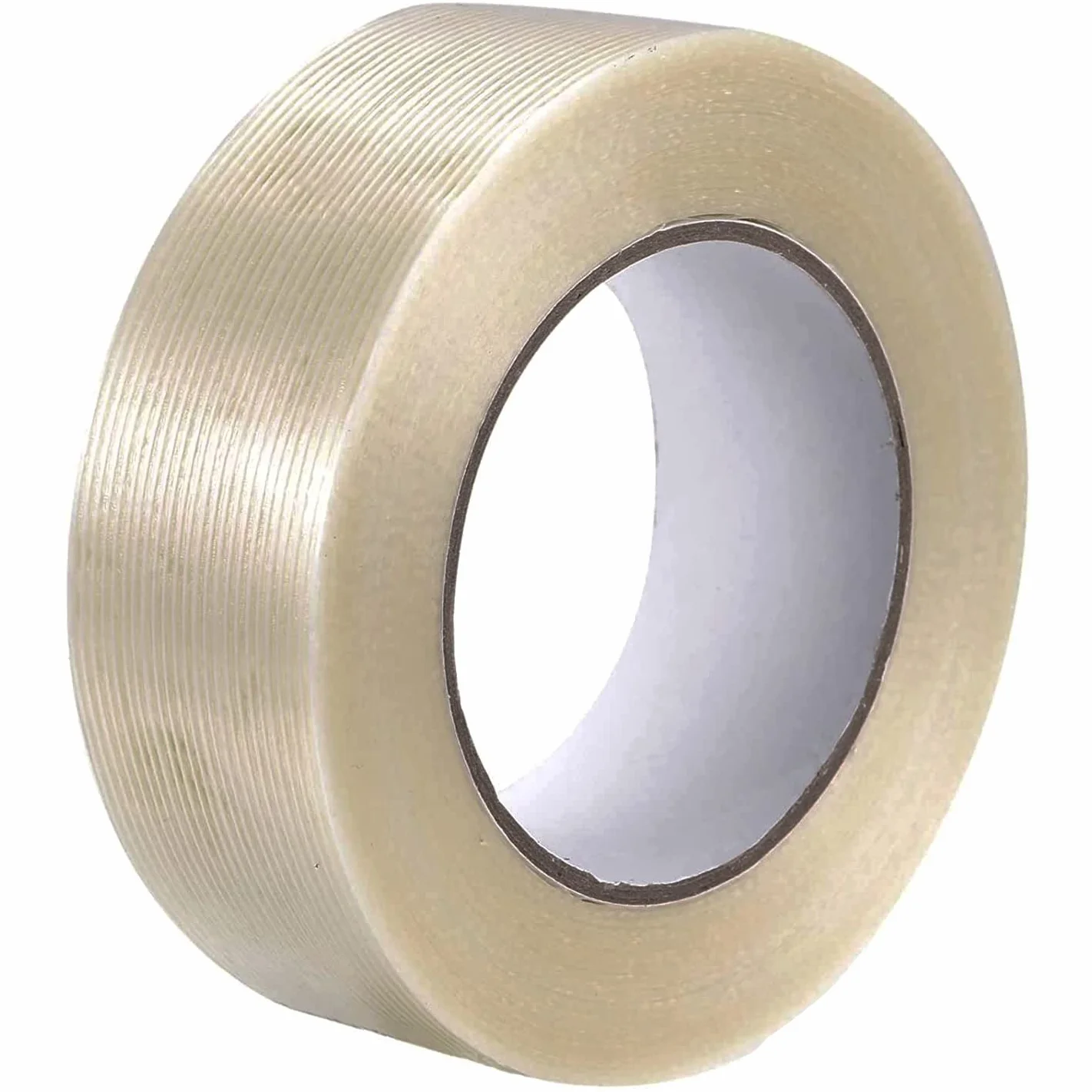 GTIWUNG Wzmocniony Filament, Taśma Wzmacniana Włóknem Szklanym 30 mm x 50 m, do Pakowania i Owijania