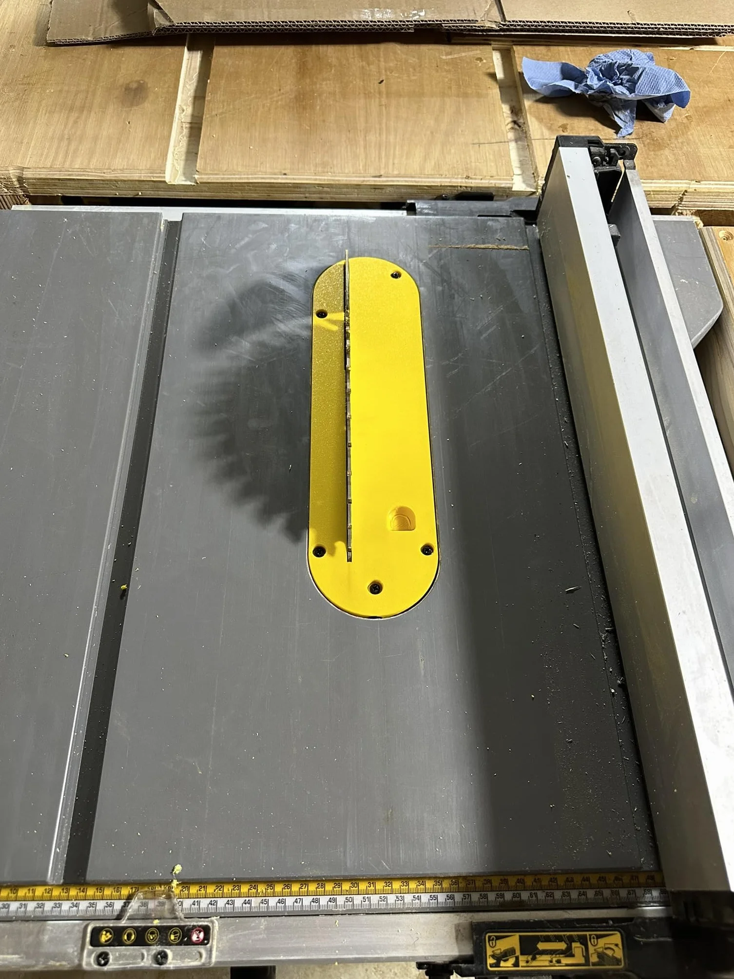 Wkładka o zerowym prześwicie do piły stołowej Dewalt DWE7492 DWE7491 DWE7480 DWE7499 DWE7490 DWE7490X DW744 DW745