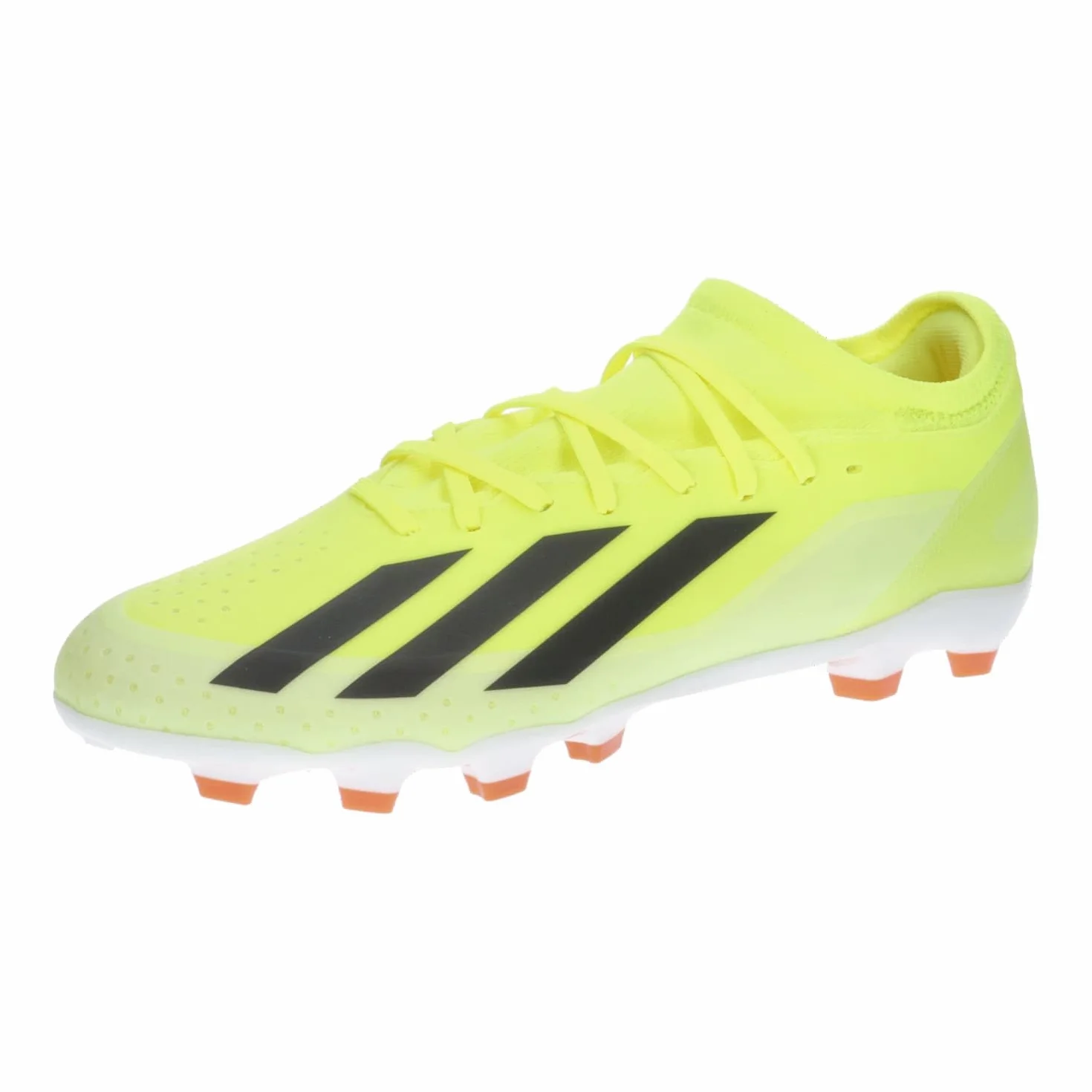 adidas Uniseks X Crazyfast League Multi-Ground Boots, Solar yellow/Core black/Cloud white, 44 2/3 EU