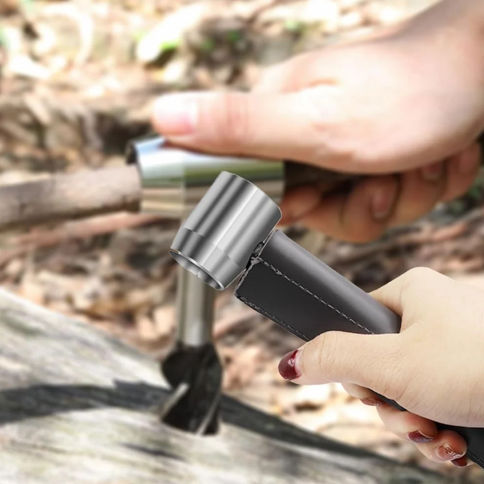 Bushcraft ręczna wiertarka ślimakowa do drewna z pokrowcem