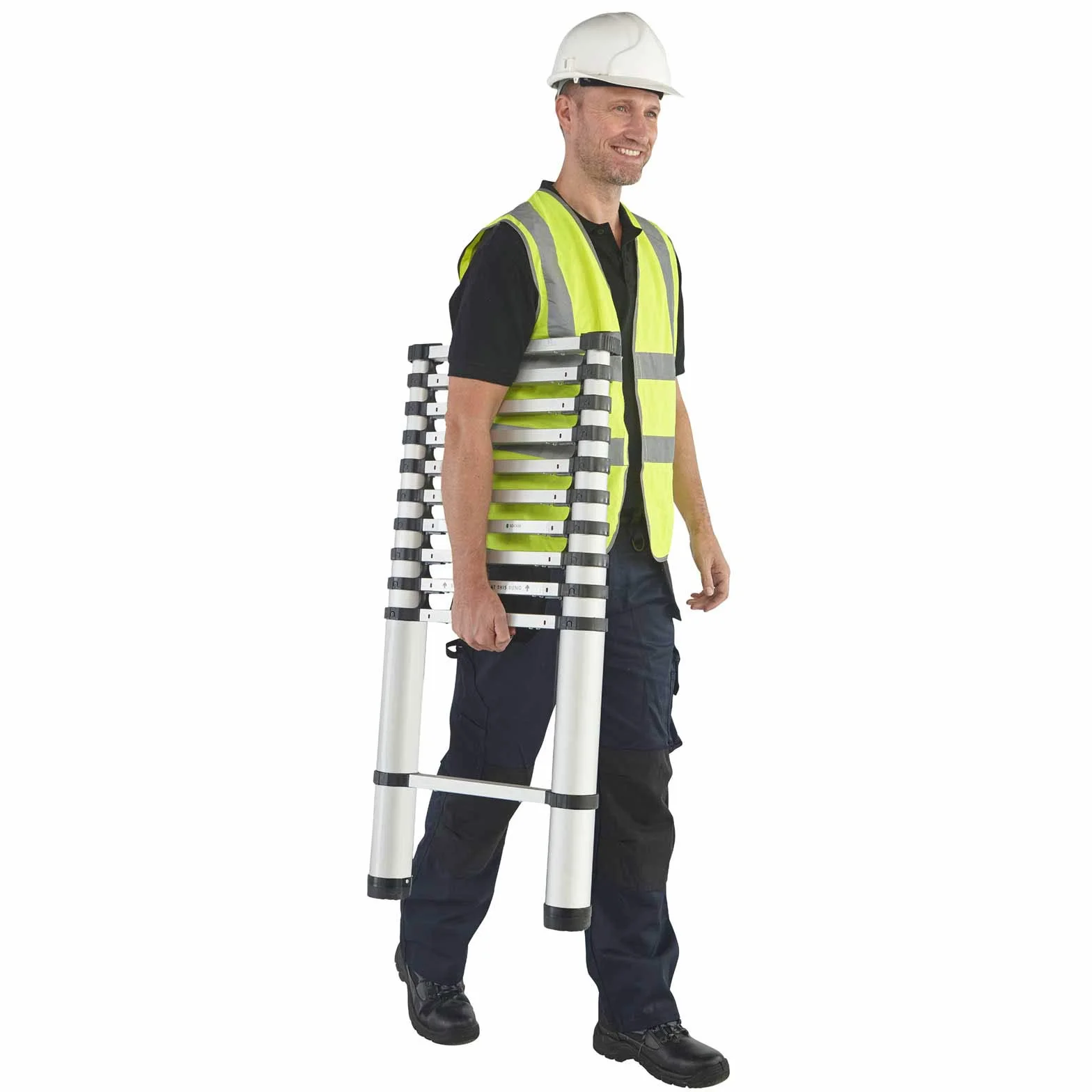 Youngman s 30113318 aluminiowa teleskopowa drabina przedłużająca (3,21 m), wielokolorowa