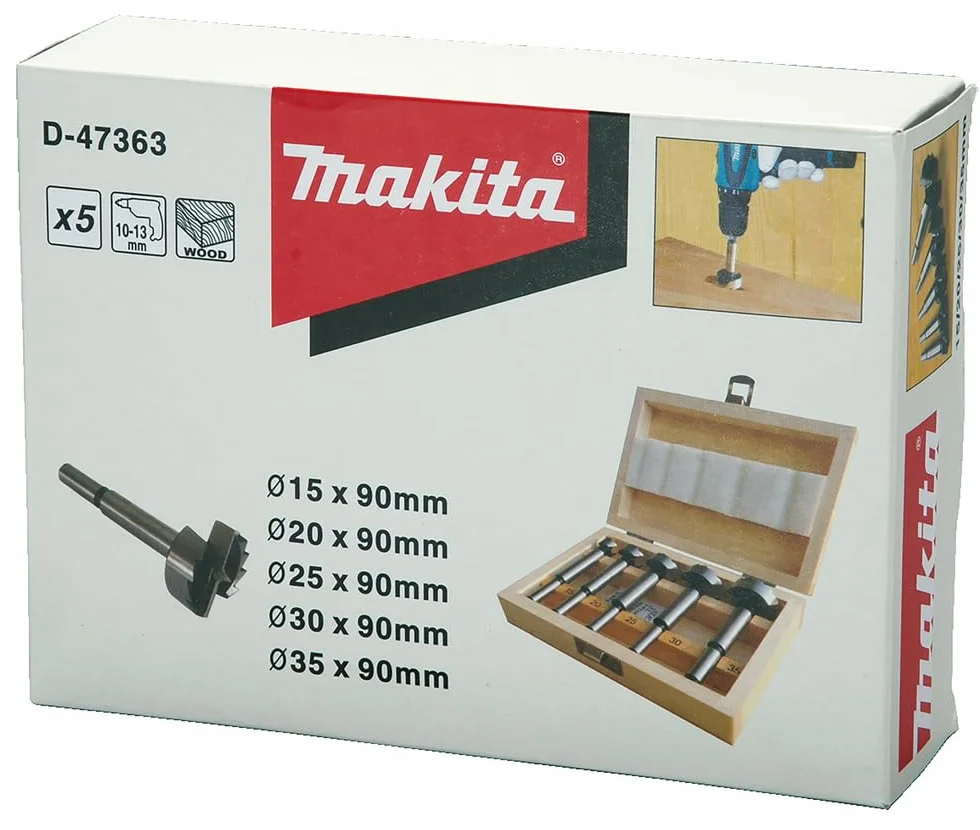 Makita 5-częściowy zestaw wierteł Forstnera D-47363