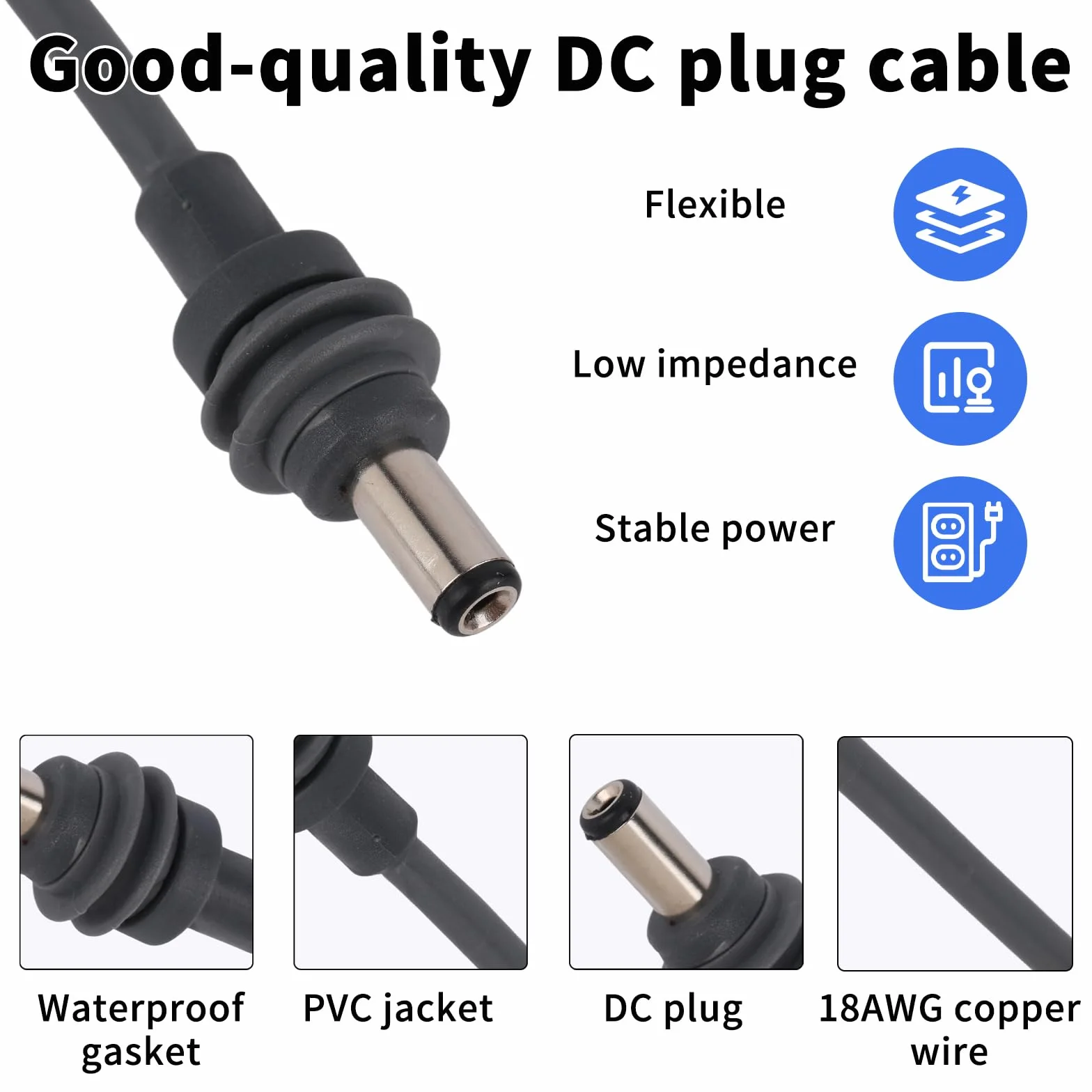 100cm Adapter Baterii DW dla Starlink Mini, Adapter Ładowacza Kabla Zasilania 20V do DC dla Starlink Mini Akcesoriów Kabel Zasilający 18AWG
