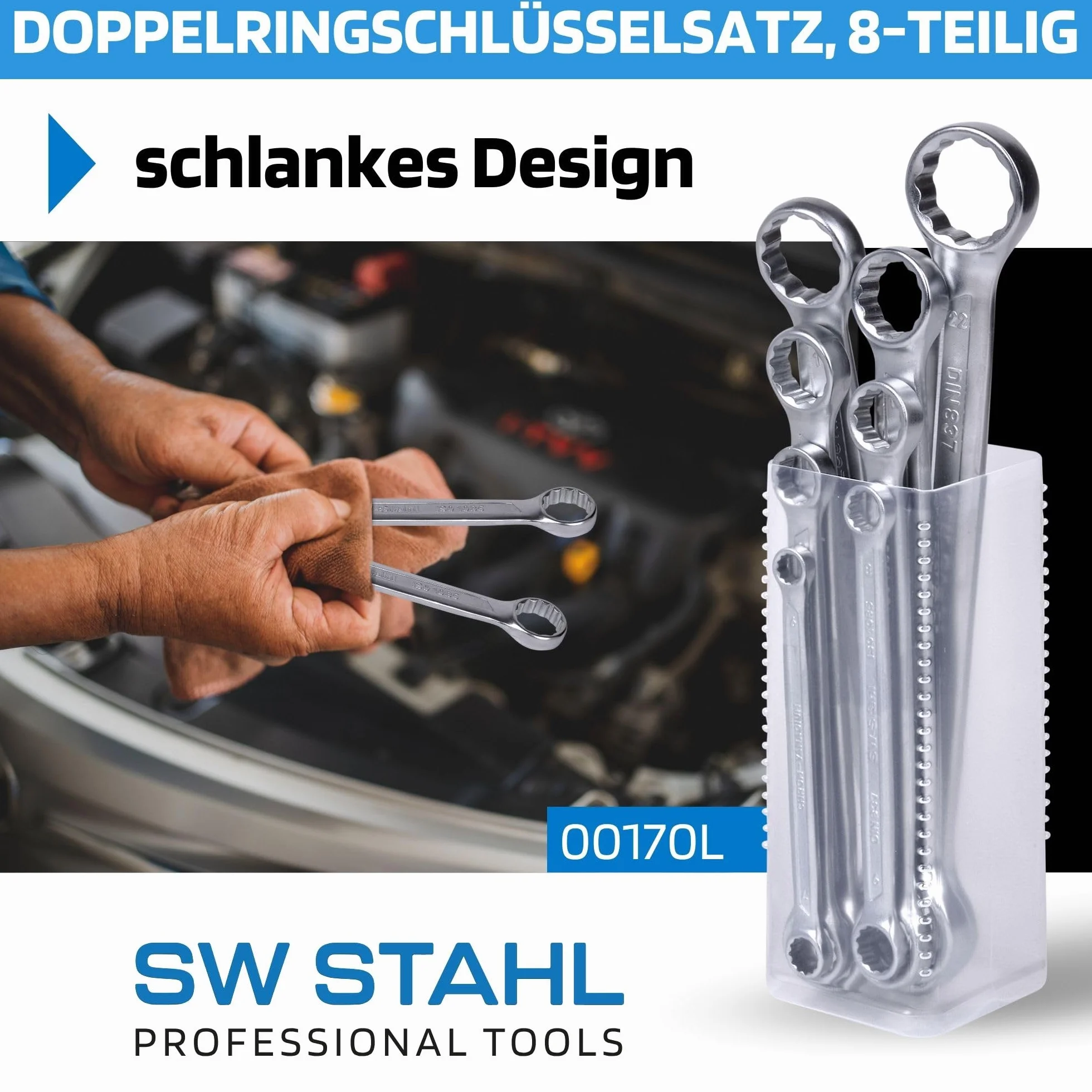 SWSTAHL 00170L zestaw kluczy pierścieniowych