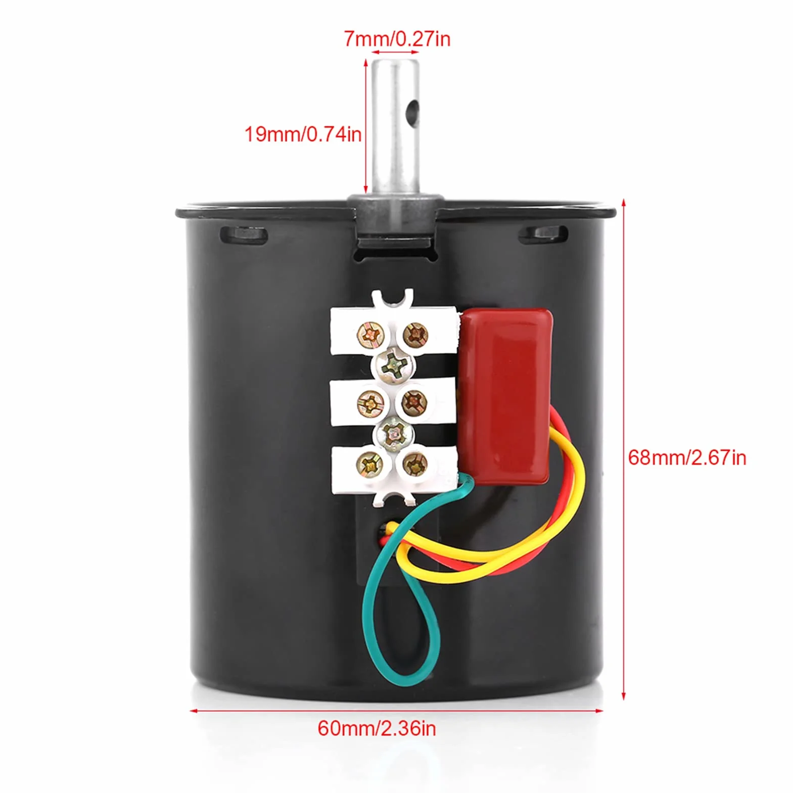 68KTYZ Metalowy Magnes Trwały Elektromotor 230v Silnik 120 Obr./min Synchroniczny Silnik z Przekładnią Wysoki Moment Obrotowy 50Hz ~ 60Hz AC220V 28W 2.5 20 30 110r/min (110RPM)(110 obr/min)