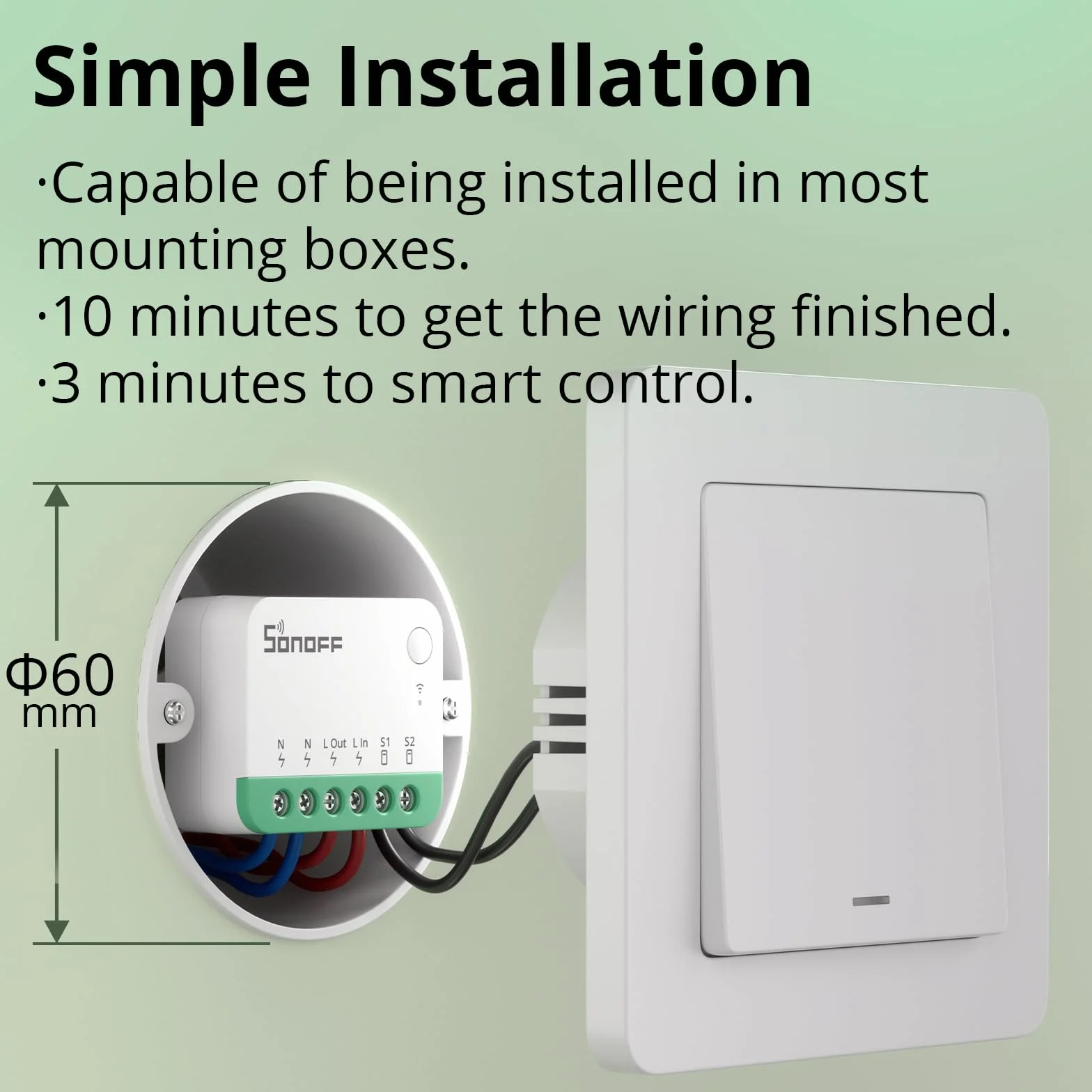SONOFF MINIR4M Matter Wlan Smart Relais, przełącznik WiFi 2-drożny mini moduł DIY, kompatybilny z Apple Home, Alexa i Google Home