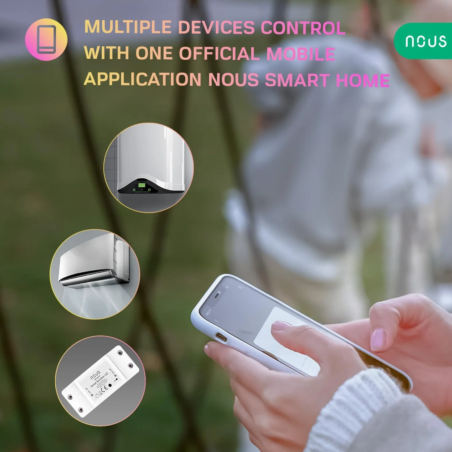 Nous L6Z ZigBee Smart Switch Breaker z Monitoringiem Mocy: Inteligentny Przełącznik dla Domowych Urządzeń