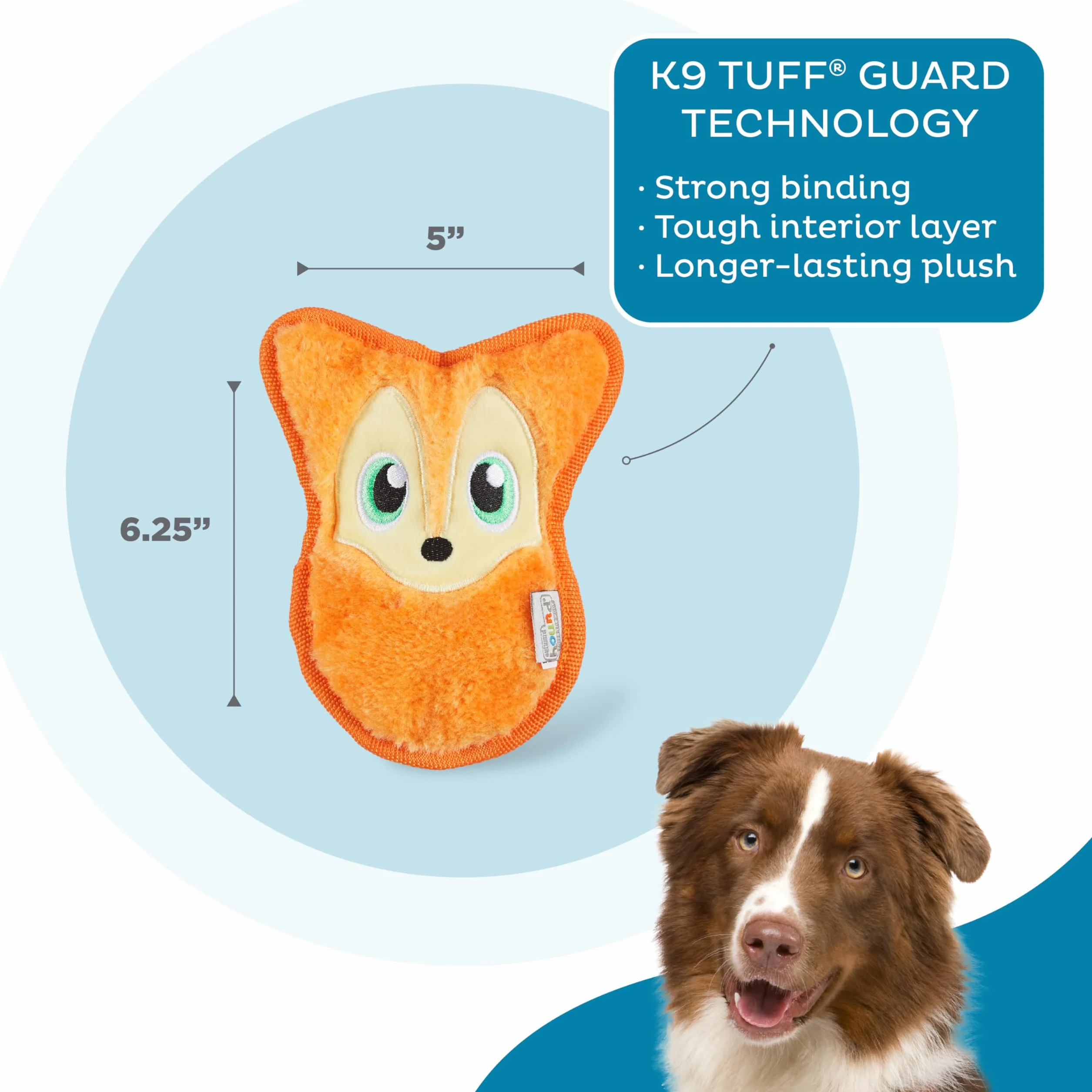 Outward Hound Invincibles piszcząca zabawka dla psa Minis Fox - wytrzymała i trwała