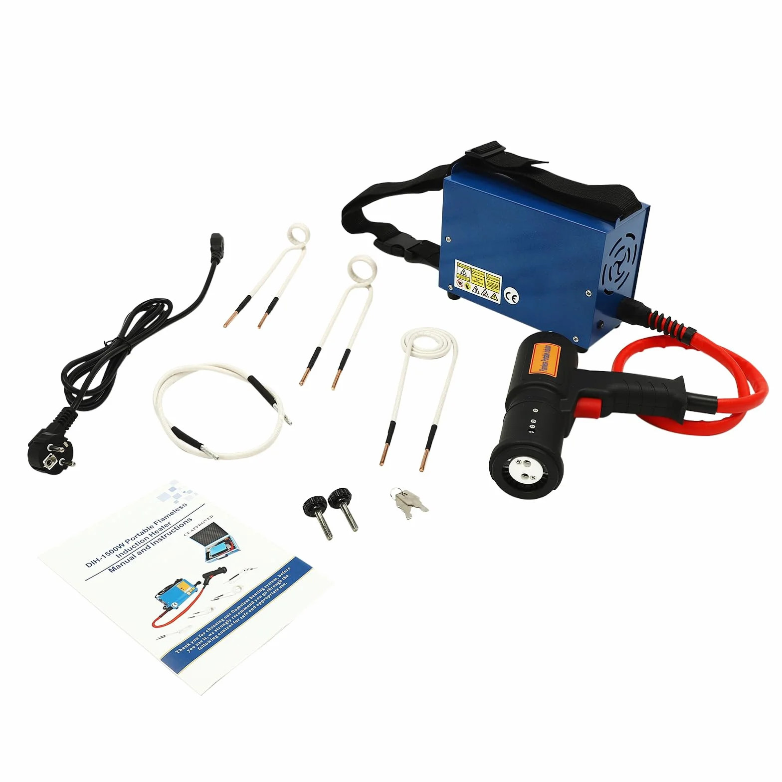 Nagrzewnica indukcyjna, 1500 W, 1000 ℃ indukcyjna odkręcana, 4 stanowiska bez płomienia, nagrzewnica indukcyjna wraz z zestawem grzewczym do płyt indukcyjnych