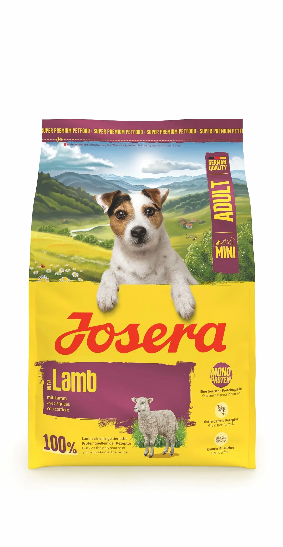 JOSERA Mini jagnięcina sucha karma dla dorosłych psów małych ras 3 kg