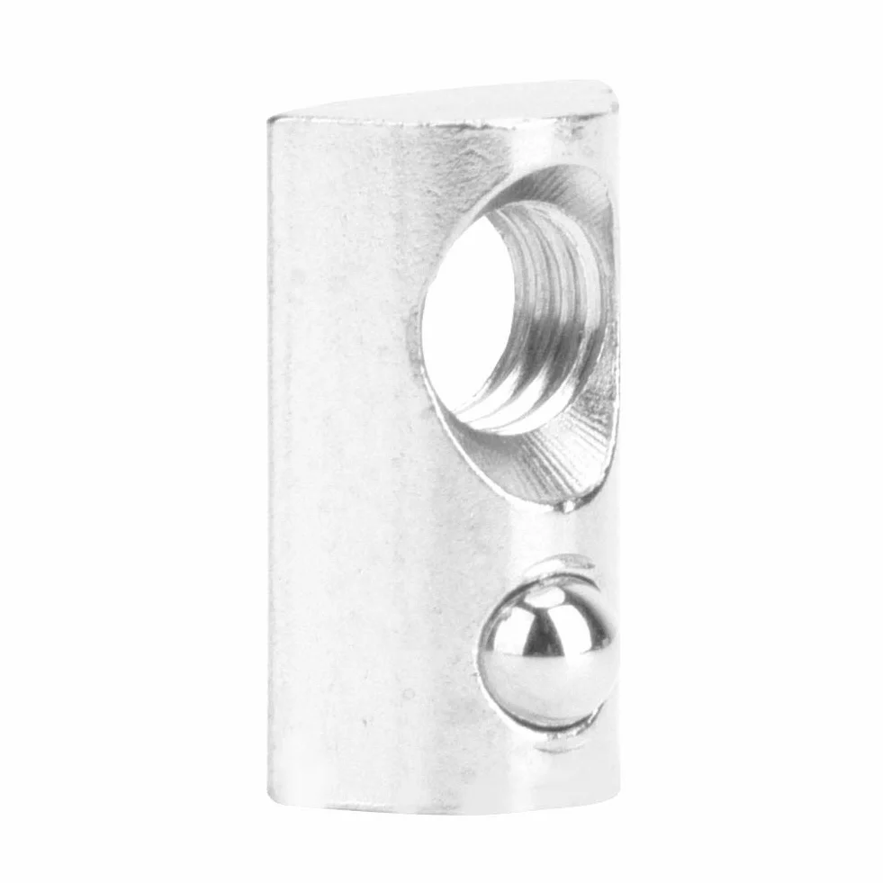50 Stück T-Gleitmutter T-Nut-Muttern nach europäischem Standard Set Federmuttern Befestigungselemente für Aluminiumprofile(M8)