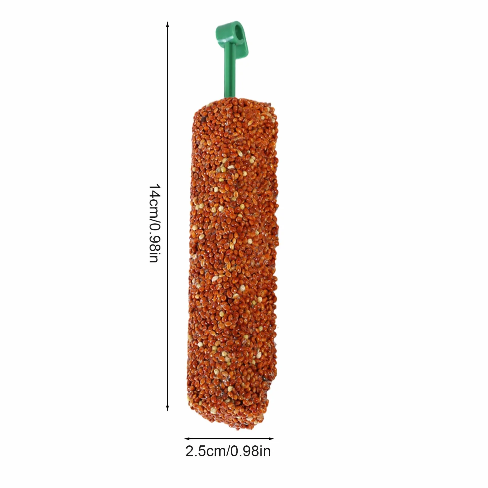 Parakeet Treats Sticks, Bird Snack Two, 5.51x0.98x0.98 inches Foraging Chew Food, Training Reward Bites, Nutritious Blend Formula, Ideal for Parrot, Finch, Myna, Conure Companions