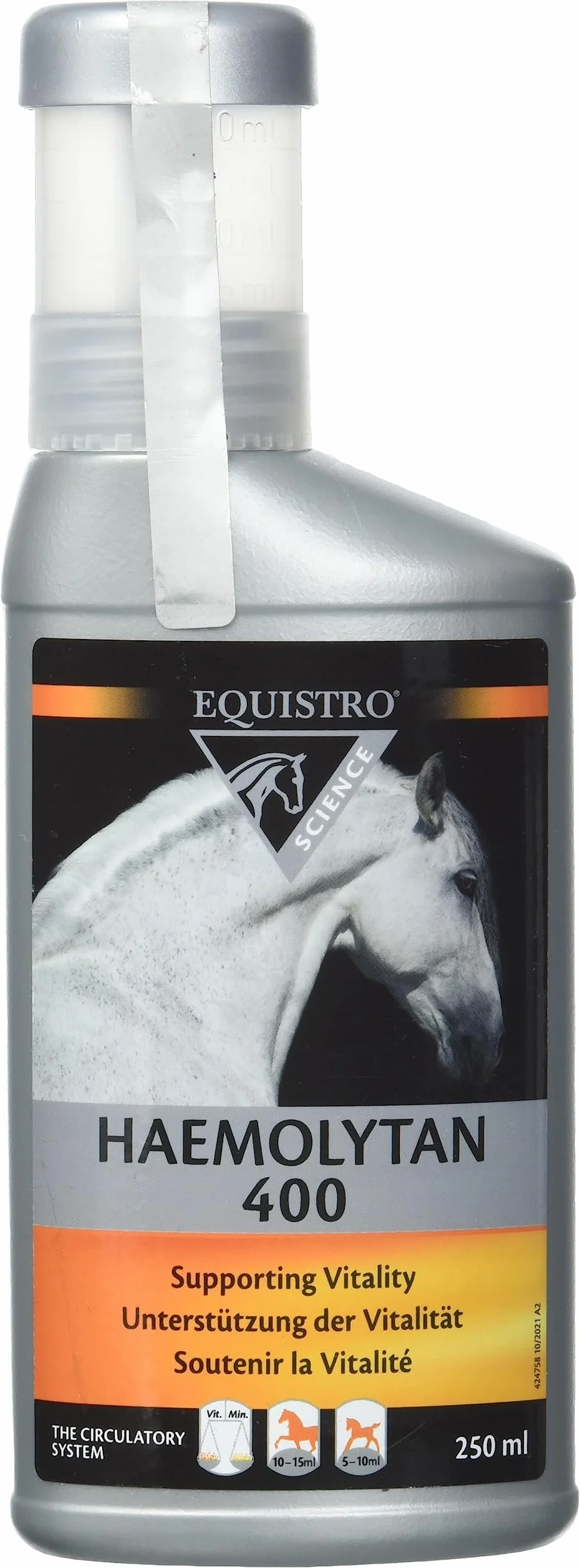 EQUISTRO® Haemolytan 400 | karma uzupełniająca dla koni | Wsparcie witalności | Może przyczynić się do ogólnej gotowości | 250 ml