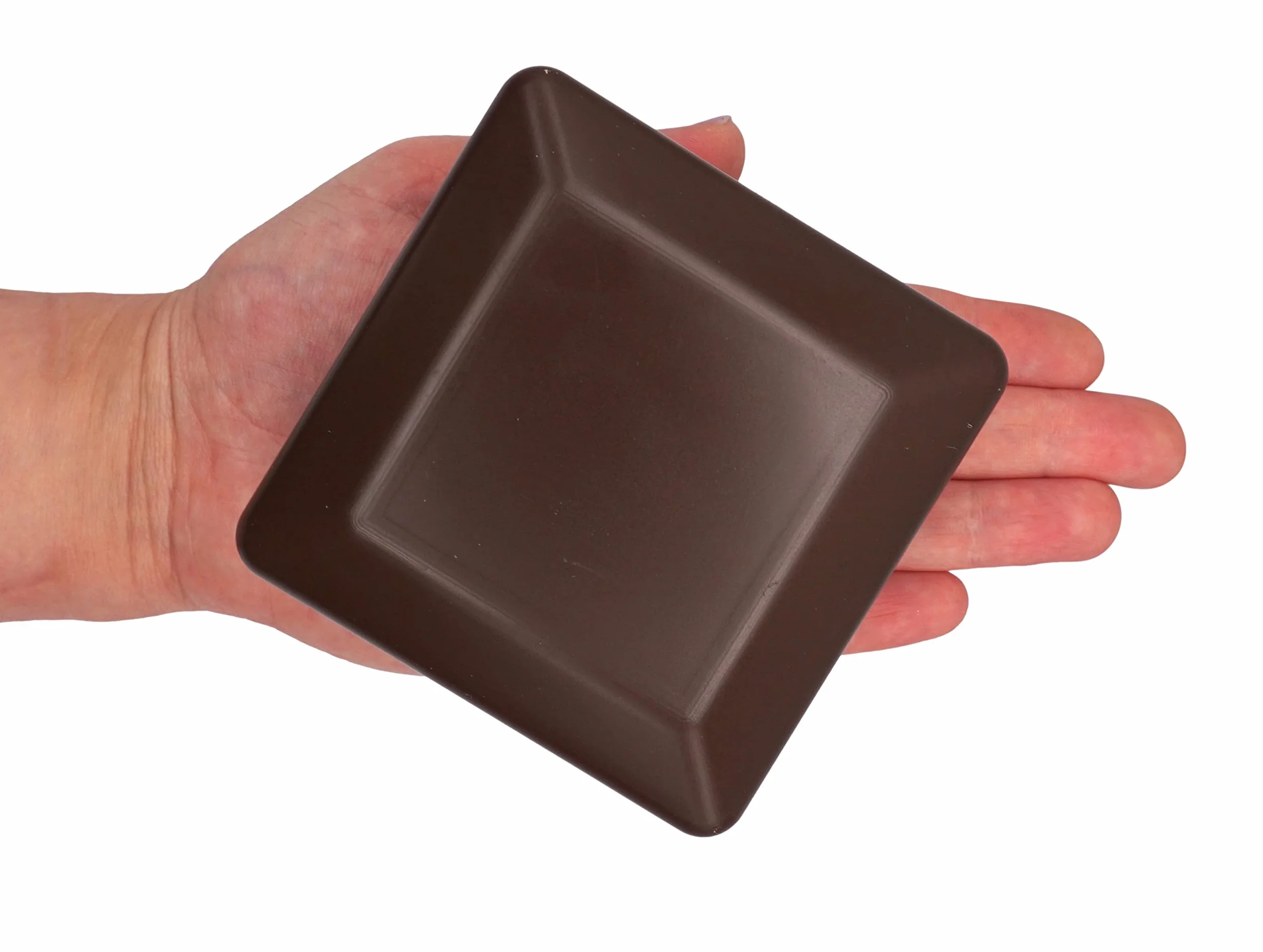SKIR'CO (12 szt.) zaślepki słupków ogrodzeniowych, kwadratowe 80 x 80 mm, brązowe plastikowe nakładki do słupków ogrodzeniowych, brązowe RAL 8028 kolor