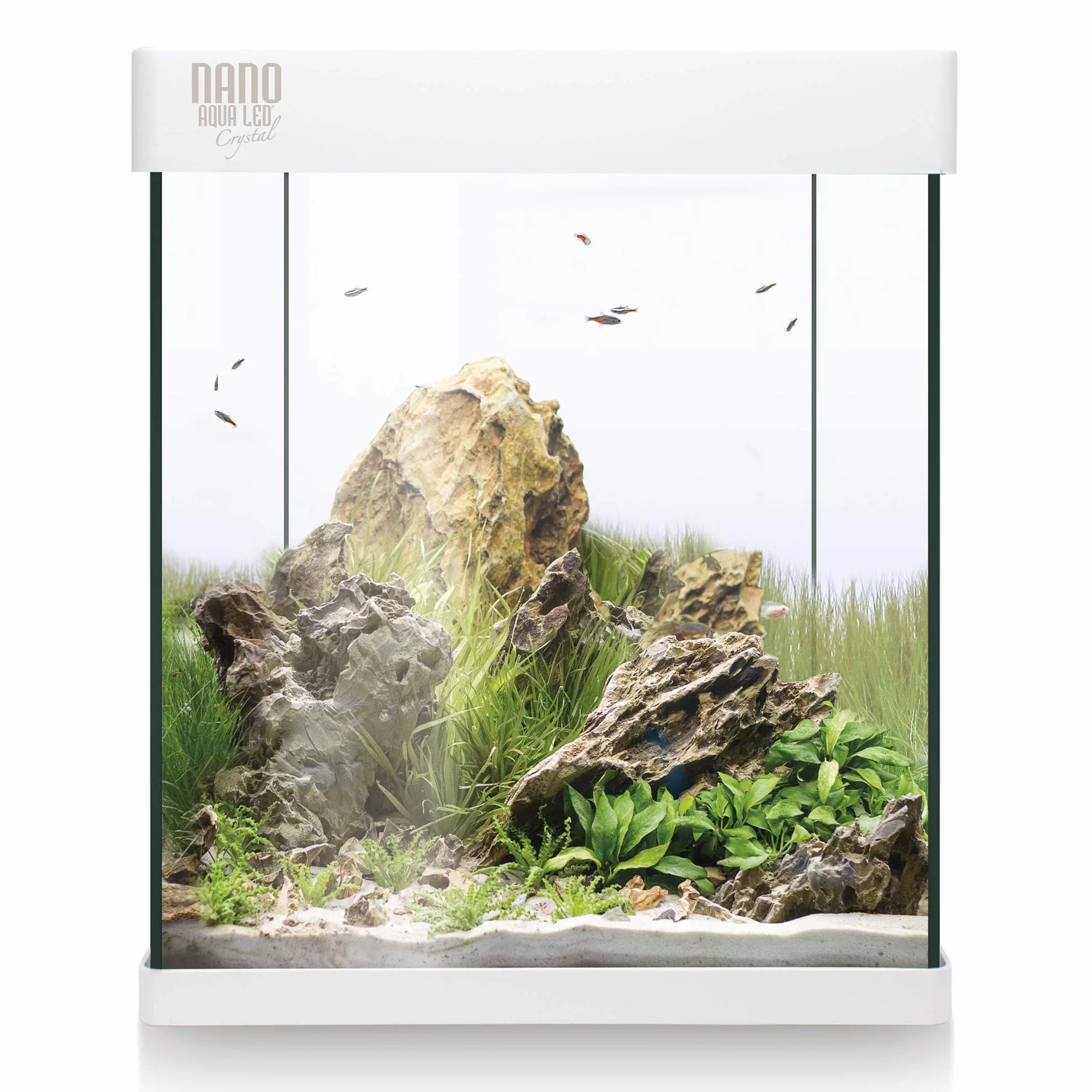 ICA KNA30 Nano Aqualed Crystal zestaw do akwarium, biały