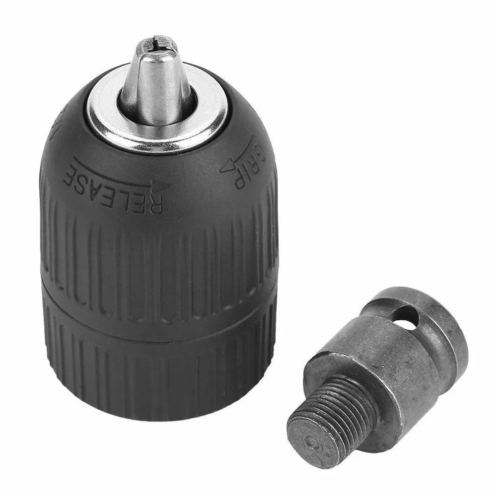 Uchwyt wiertarski, szybkozaciskowy uchwyt wiertarski 2-13 mm 1/2 "-20UNF z adapterem wiertarskim 1/2" do późniejszego montażu kluczy udarowych