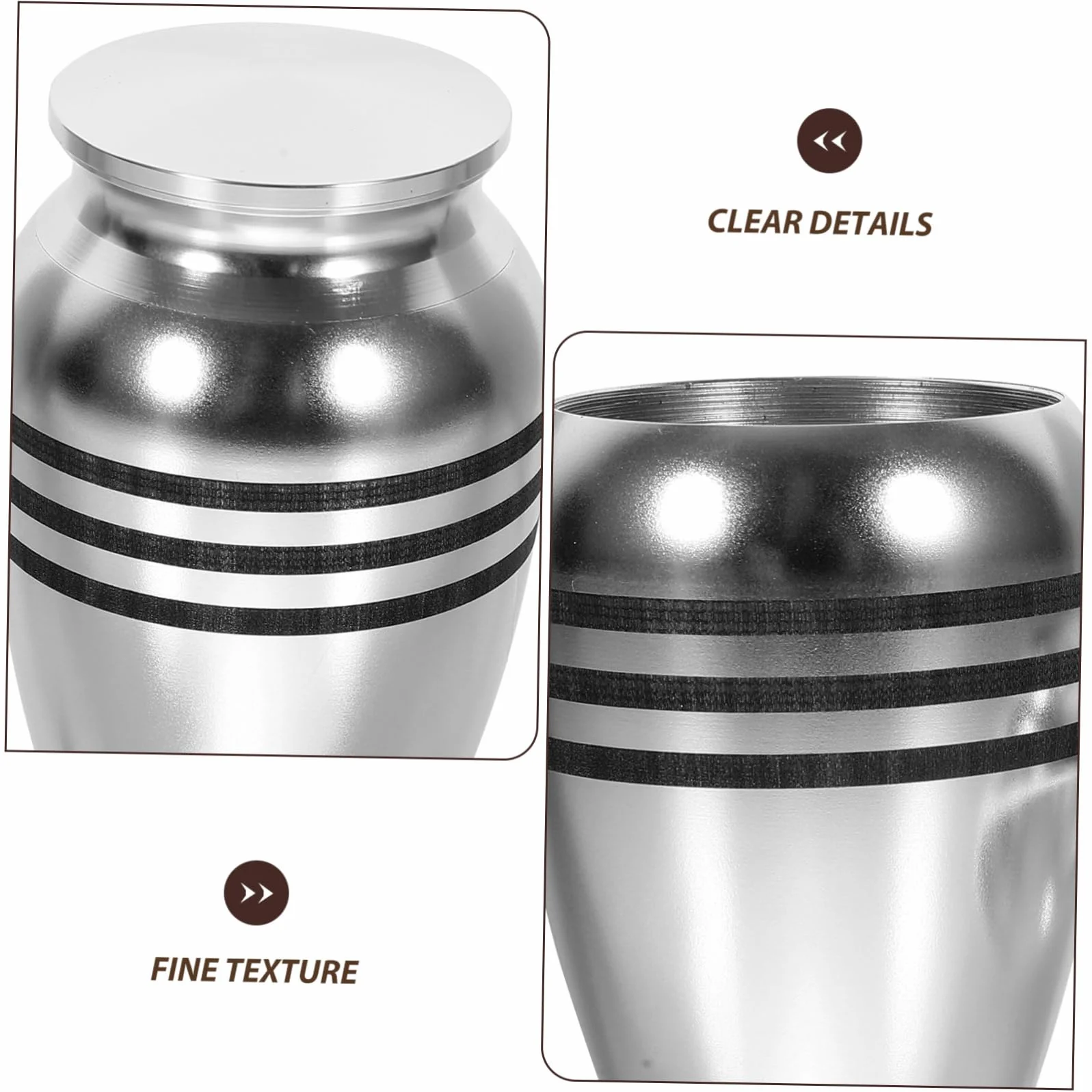 Pet Urn for Dogs and Cats Keepsake Ashes Container Stylish and Alloy Cinerary Casket for Pet Memorials