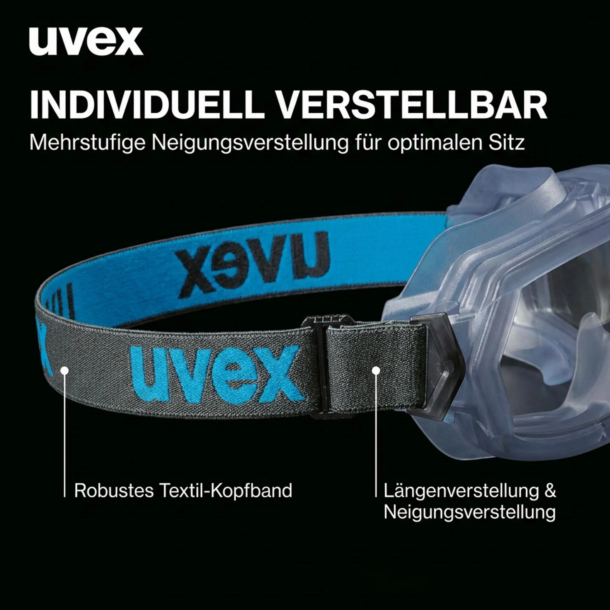 Uvex Hypervision – okulary pełne widzenia – okulary ochronne z panoramiczną szybą – 100% ochrona przed promieniowaniem UV – szybka odporna na zaparowanie i zarysowania