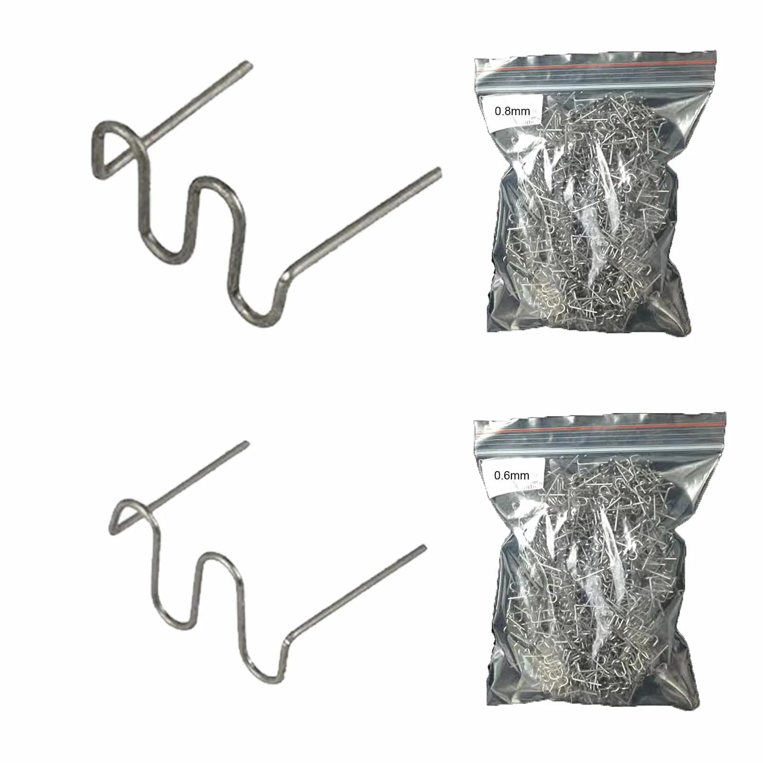 1000 sztuk spawarek ze stali nierdzewnej, spawarka 0,8 mm / 0,6 mm, zszywacz zszywacz, zderzaki, zestaw naprawczy, do naprawy pęknięć zderzaka samochodowego
