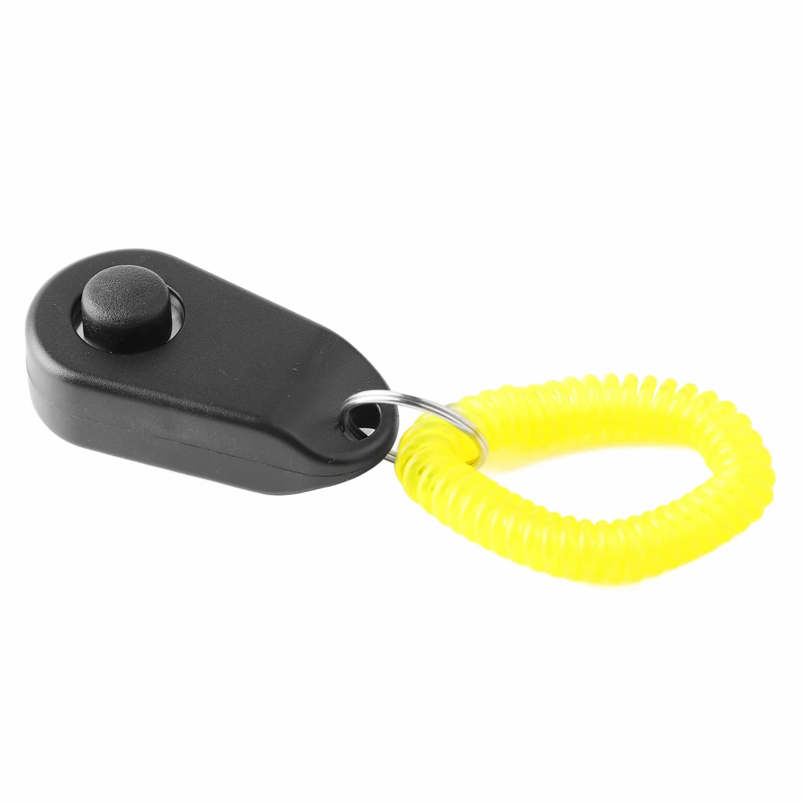 Clicker do Szkolenia Psów Interaktywny Piskliwy Wygodny Uniwersalny pierścień do Szkolenia Psów dla Psów Koty Biały Clicker do Szkolenia Psów (BLACK)