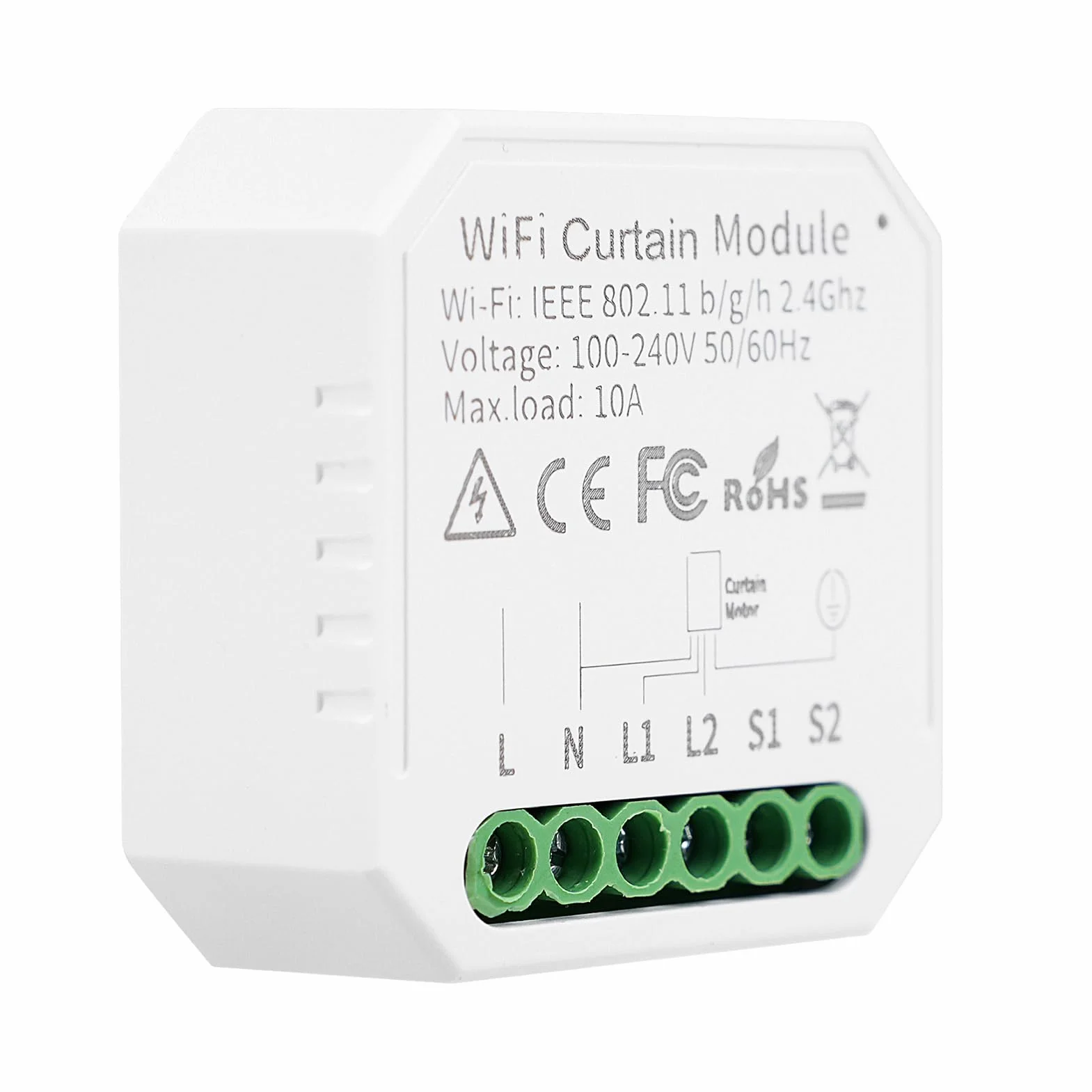 Inteligentny moduł przełącznika rolet Wi-Fi z timerem Tuya WiFi inteligentny przełącznik do zasłon, żaluzji, współpracuje z Alexa Google Home