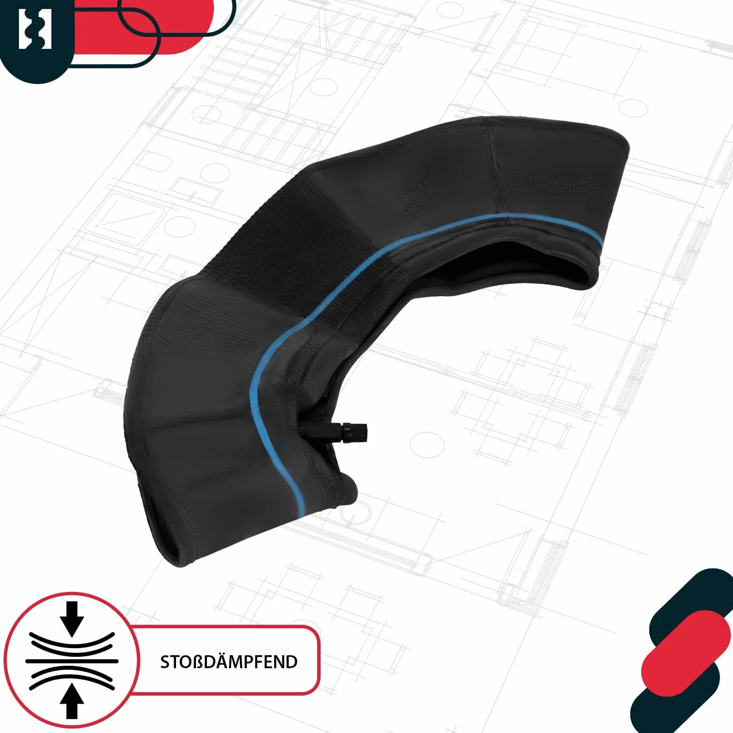 KOTARBAU Dętka 4.00-8 do Taczek Wózka ⌀ 35 cm