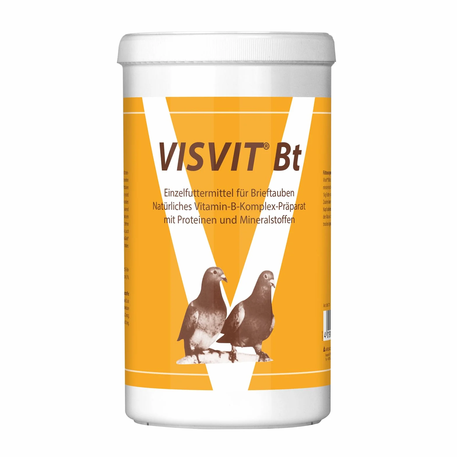 Quiko Visvit Bt 600g - Bogata w witaminy pojedyncza karma dla gołębi pocztowych.