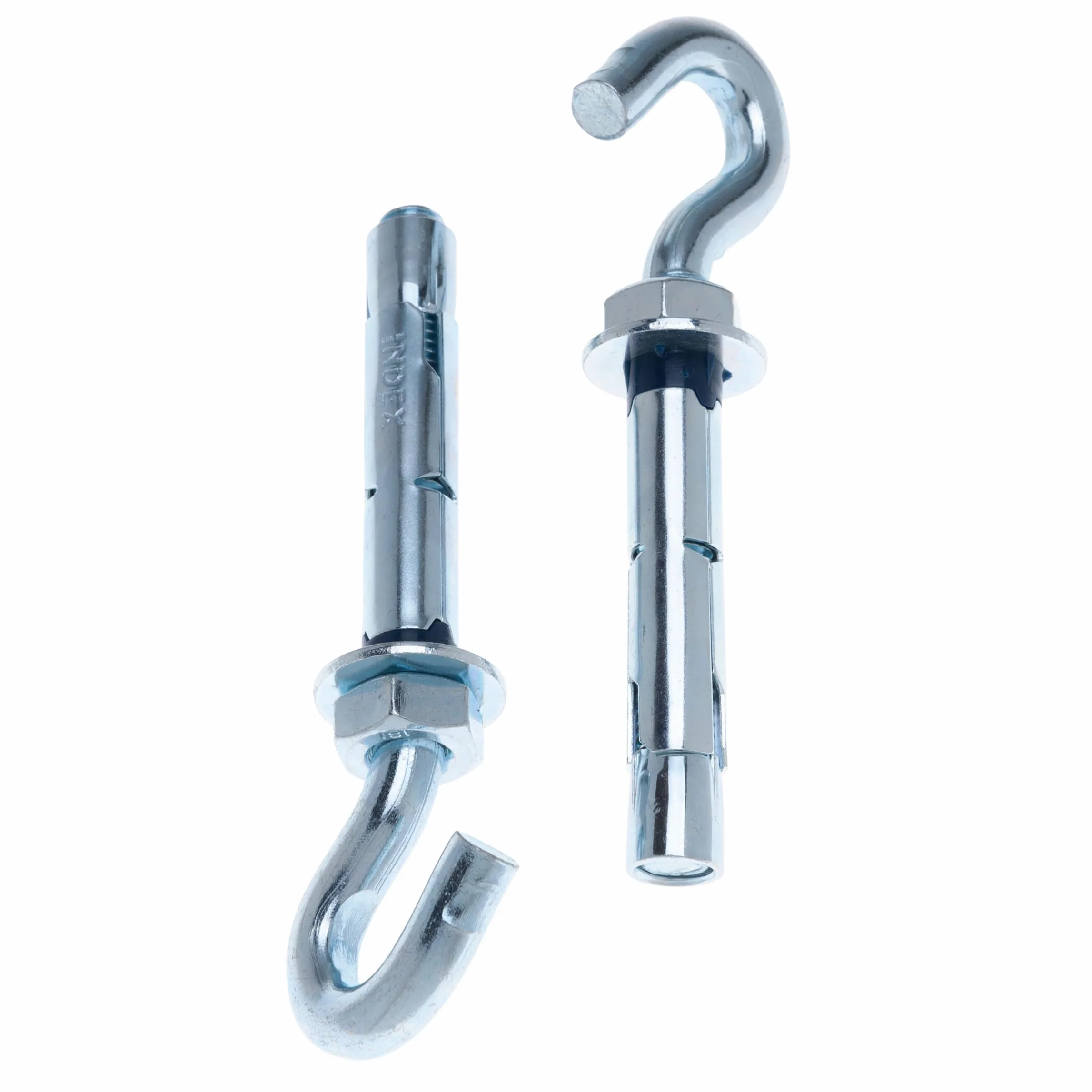 M8 Hak do ściany betonowej z tuleją metalową 8x45mm kołek rozporowy 10mm nakrętka sześciokątna 6 szt