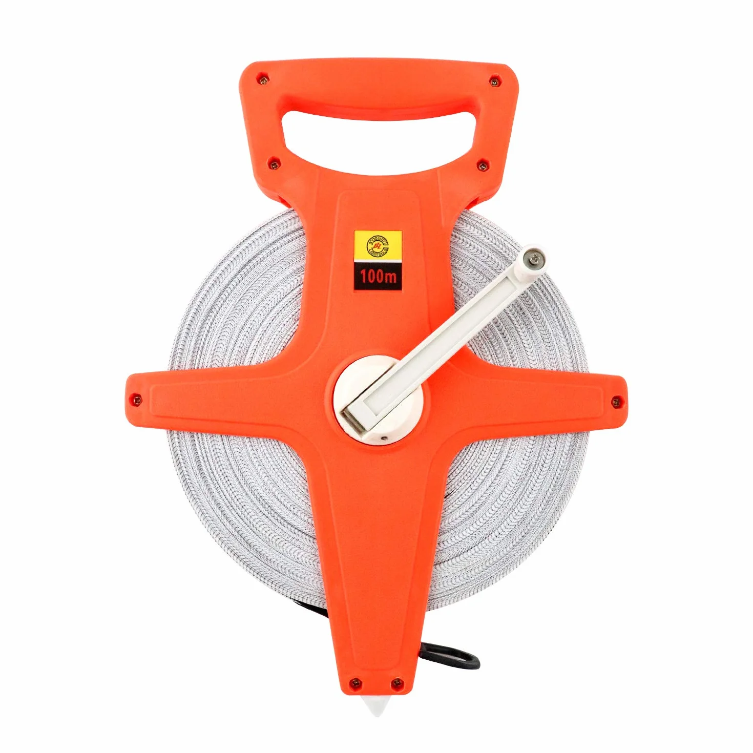 QWORK® Taśma miernicza z włókna szklanego, taśma rolkowa, 100M / 330 FT, dwustronna