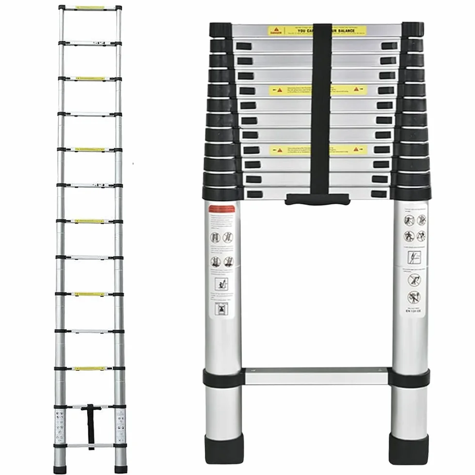 Drabina teleskopowa aluminiowa składana 4,4 m nośność 150 kg