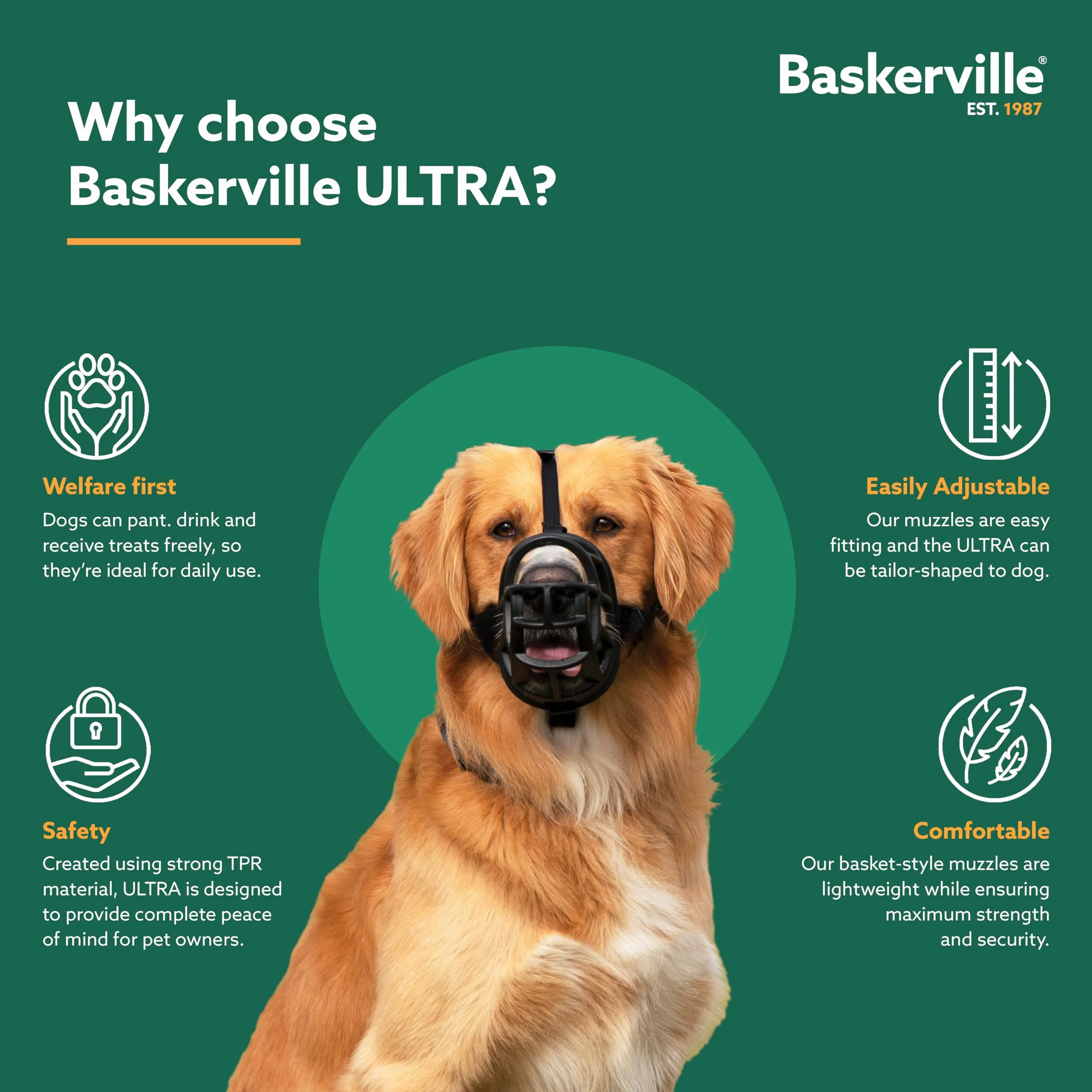 Baskerville 61320B Kaganiec, Rozmiar 3, Czarny