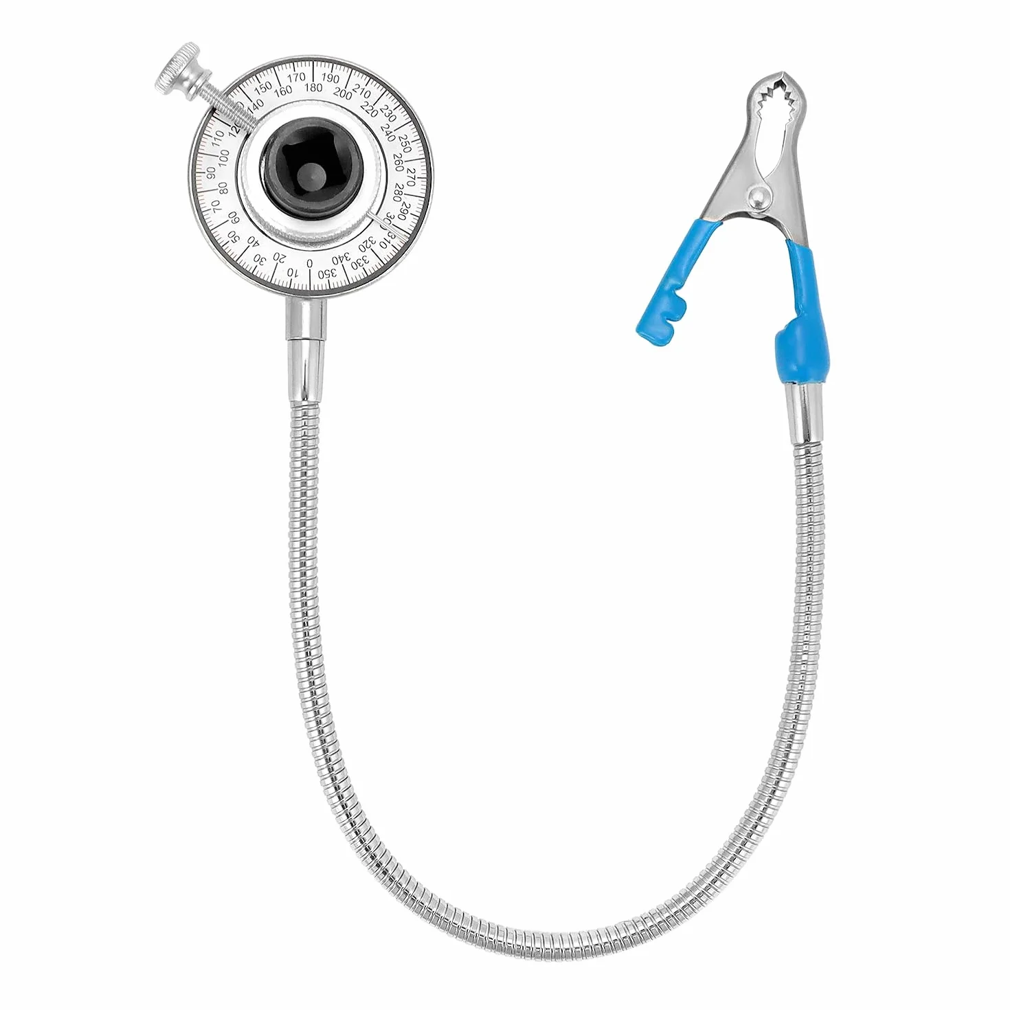 QWORK 1/2" obrotowy miernik kątowy z ramieniem magnetycznym i obrotowym