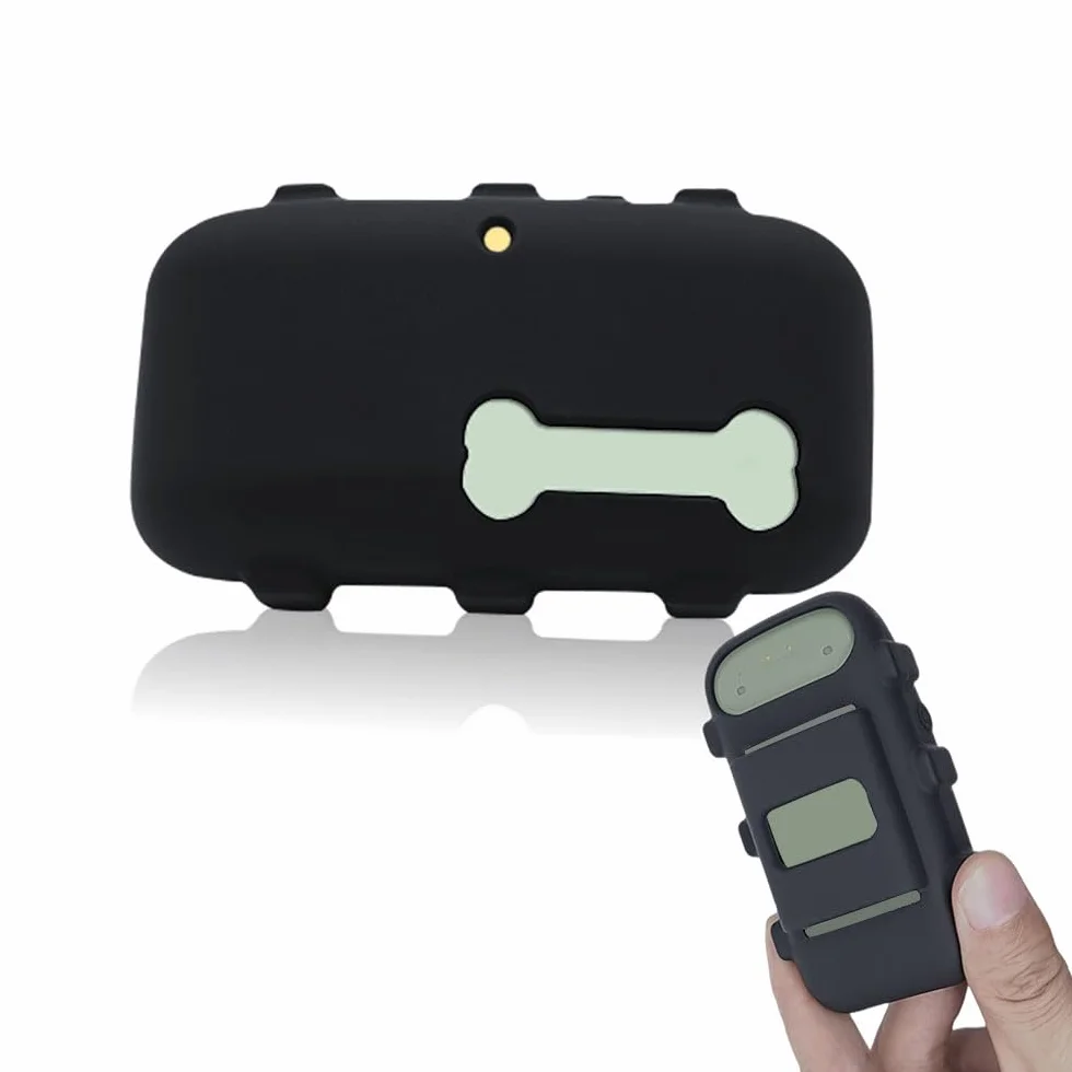 Silikonowy uchwyt kompatybilny z Tractive XL GPS lokalizator psów, gumowa osłona odporna na zarysowania z paskiem do obroży