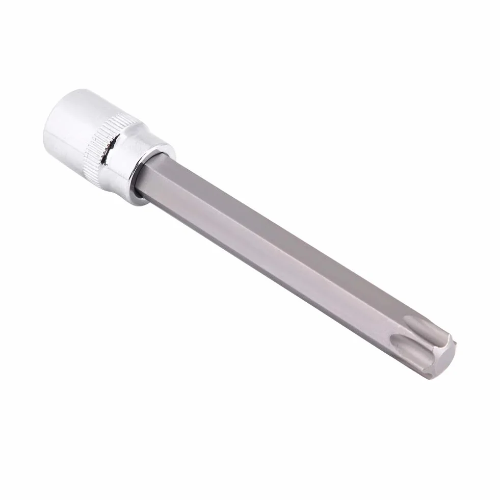 Zestaw nasadek Torx z wkładem bitowym T50 100 mm T40 i T45, długa nasadka T40, zestaw kluczy imbusowych, 7 szt. nasadek 3/8 cala, napęd bardzo długie nasadki bitów Torx
