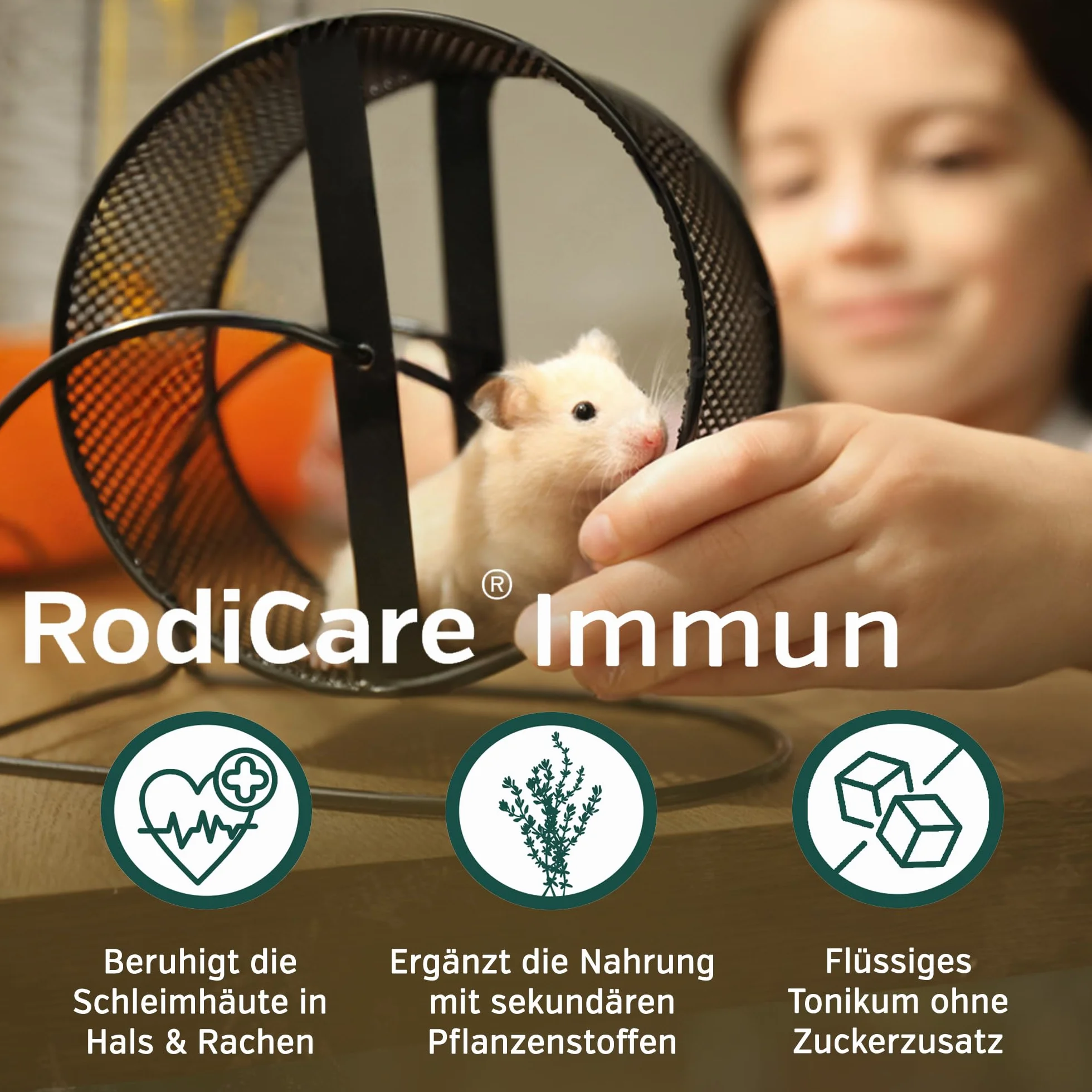 alfavet RodiCare Immunologiczny wzmocnienie odporności królików, świnek morskich i małych gryzoni, karma uzupełniająca, 15 ml, strzykawka dozująca