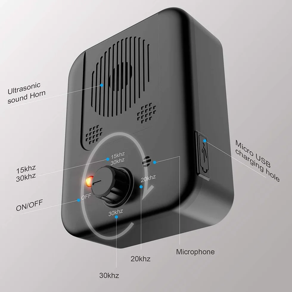 NogrAx Sonic Anti Barking Device: Ultradźwiękowy korek do kory dla odstraszających psów - Ogrody zewnętrzne Trening korektora zwierząt domowych i odstraszacz zachowań