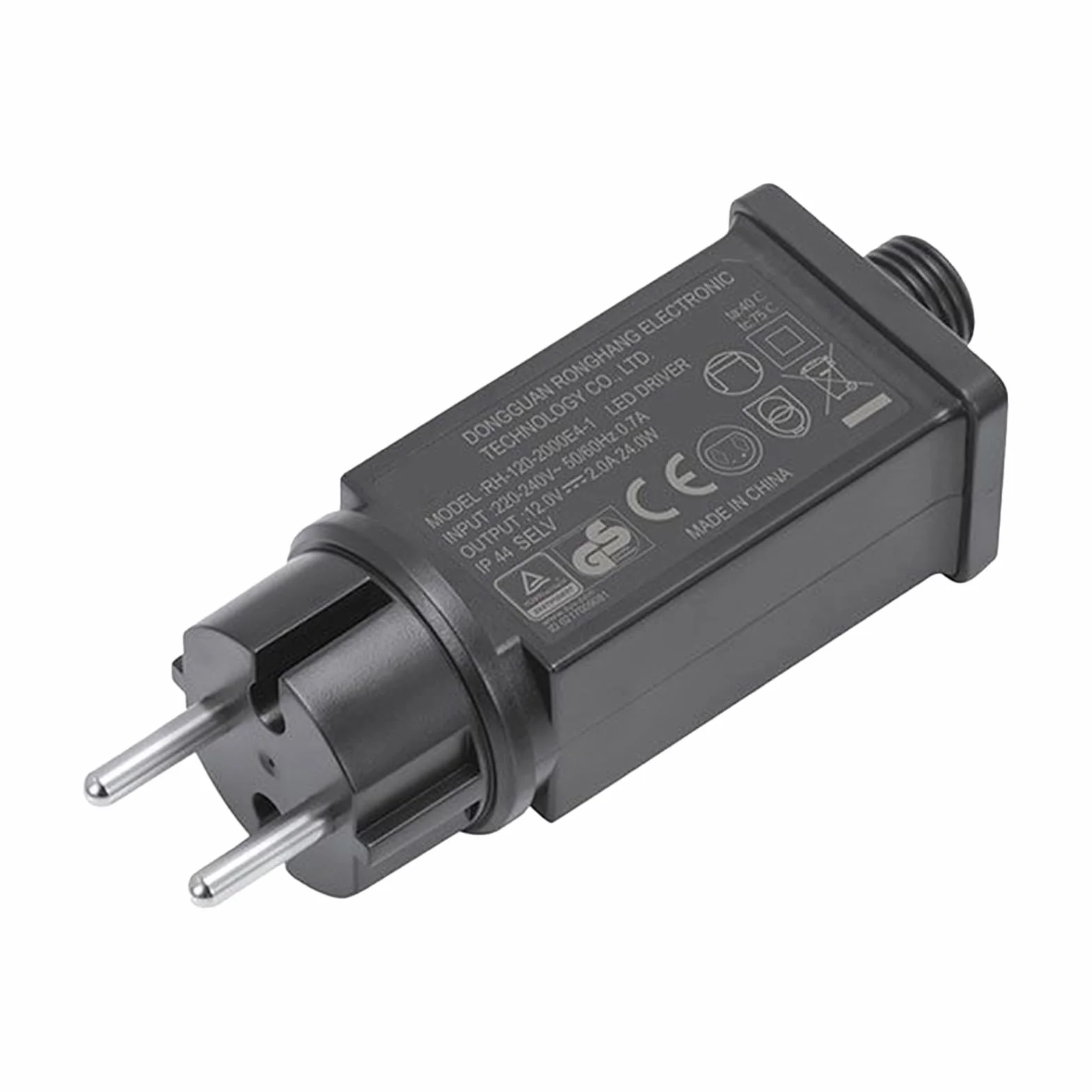 Transformator ?wiat?a LED,Zasilacz 12V Wtyczka UE Do Lampek LED,Wodoodporna Transformator Niskonapi?ciowa IP44 | na Halloween i Bo?e Narodzenie