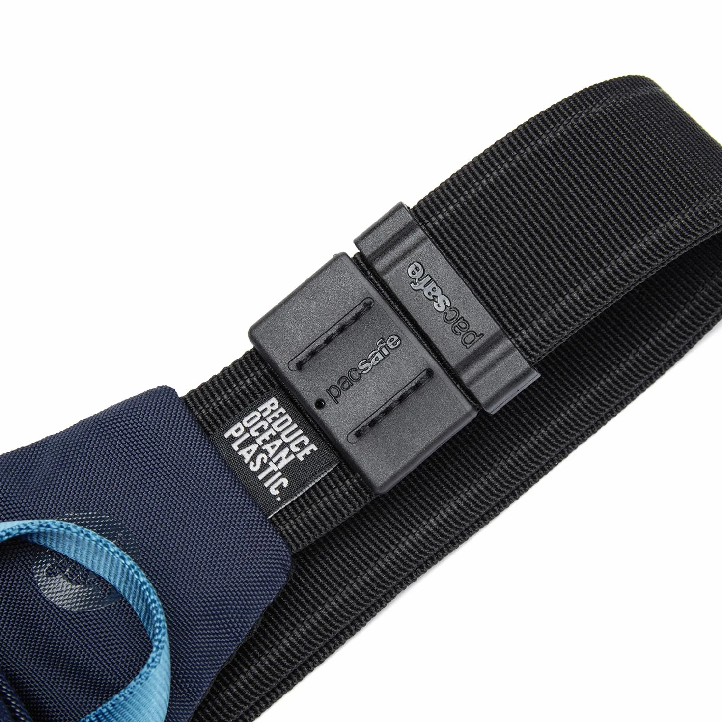 Pacsafe Unisex-Adult Vibe 150 2,2 litra antykradzieżowa torba crossbody, zamykane zamki błyskawiczne, bezpieczny bagaż RFID, torba kurierska, ocean, jeden rozmiar, Ocean, Rozmiar Uniwersalny