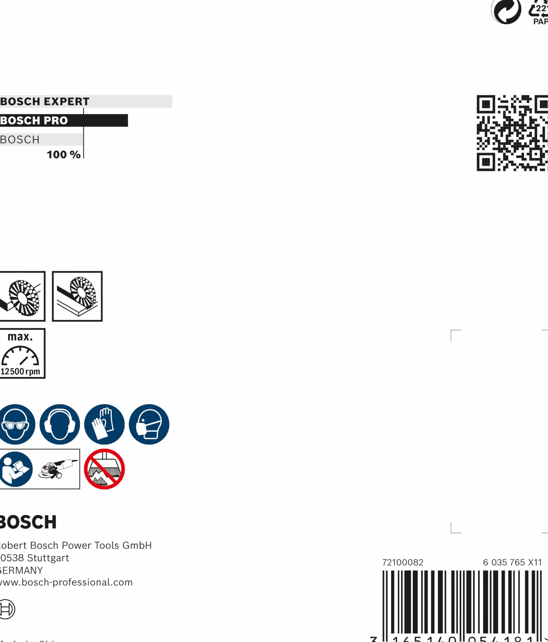 Bosch Tarcza Druciana 115 mm 0.3 mm Srebrny Czerwony