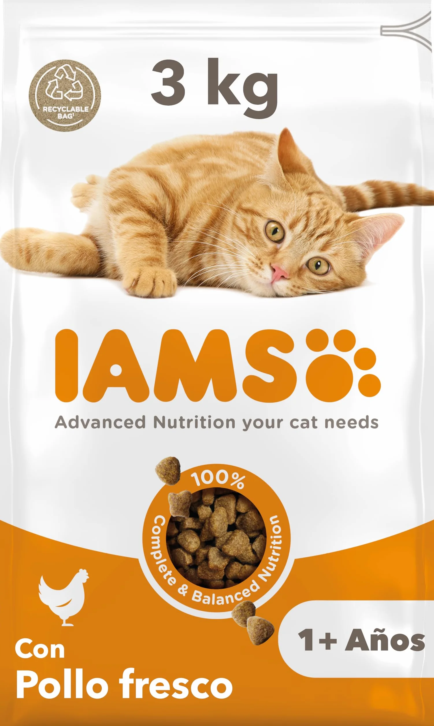 IAMS Sucha karma dla kotów z kurczakiem 3 kg 1-6 lat